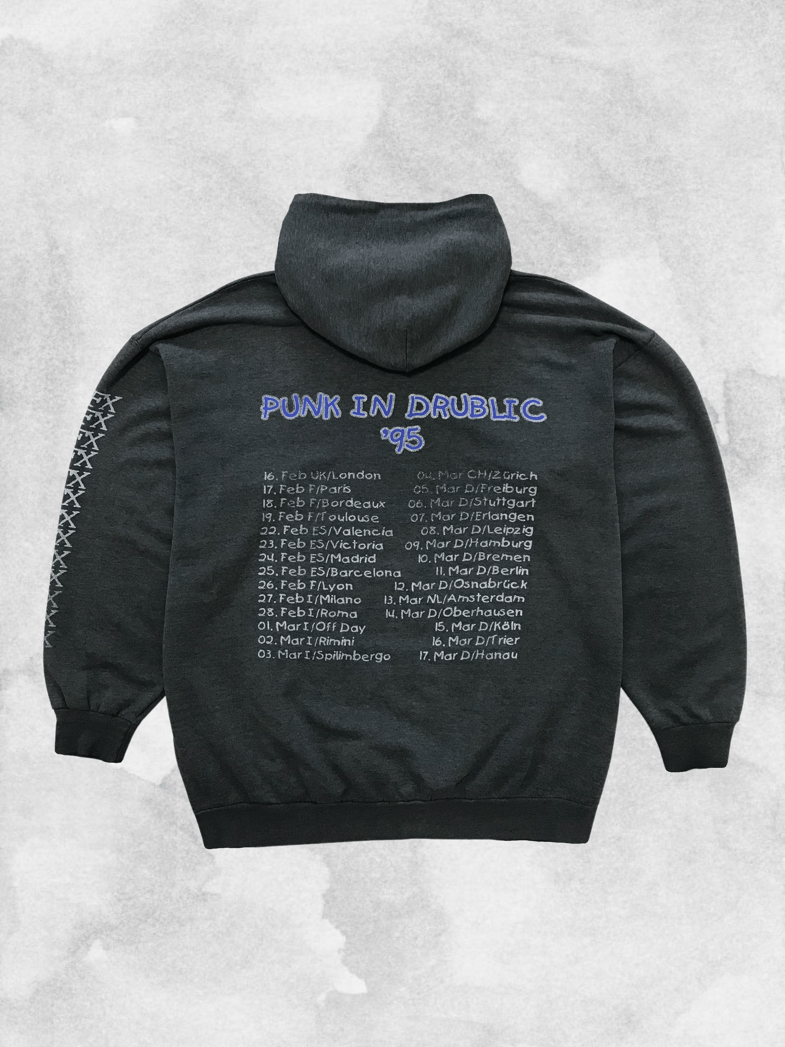 Band Tees × Vintage NOFX Punk in Drublic 1995 Tour Vintage Hoodie Sweater 90s Size US XL / EU 56 / 4 - 2 Thumbnail