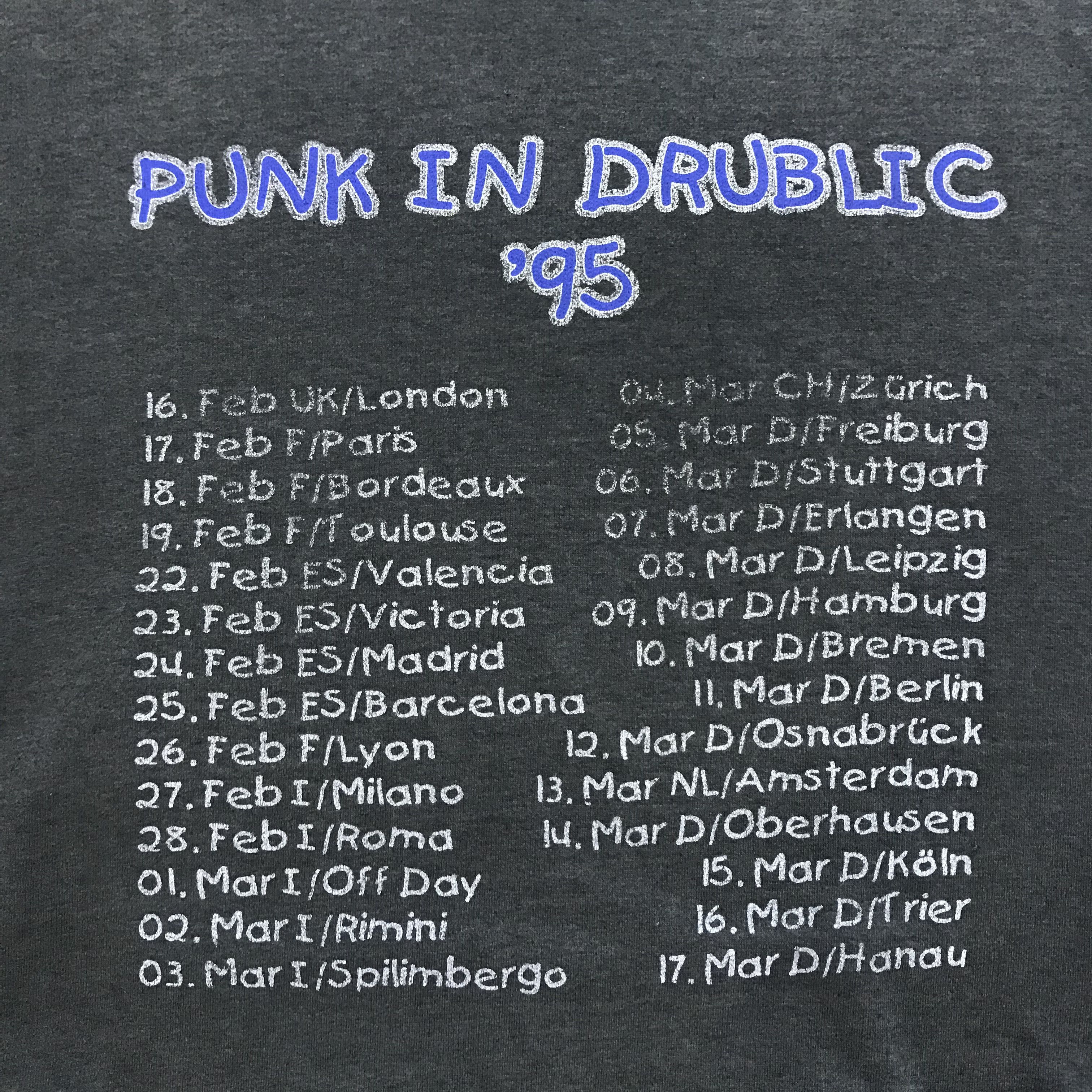 Band Tees × Vintage NOFX Punk in Drublic 1995 Tour Vintage Hoodie Sweater 90s Size US XL / EU 56 / 4 - 5 Thumbnail