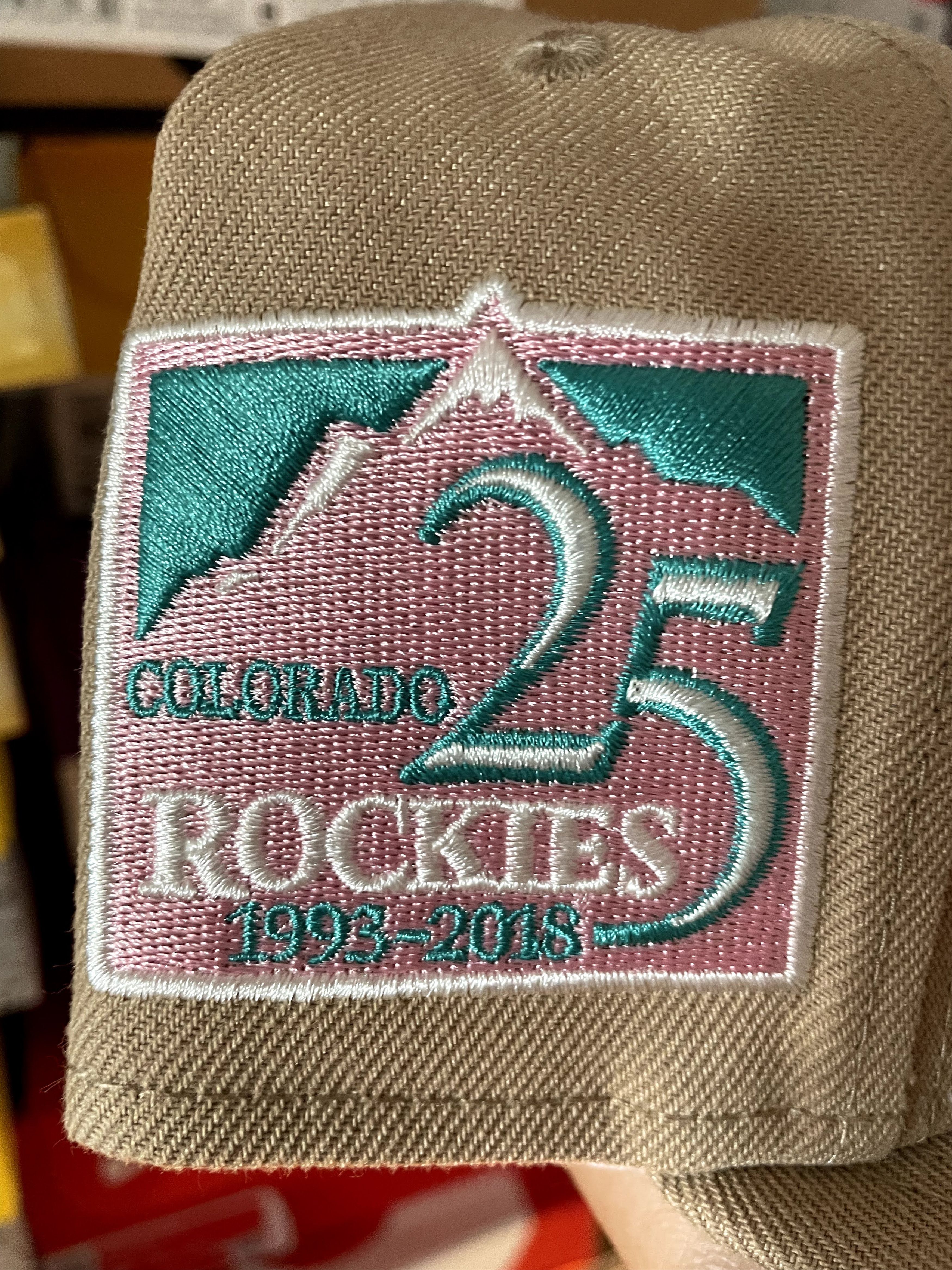 Hat Club × MLB × New Era Hatclub Sandstorm Colorado Rockies 7 3/8 Tan Pink 25th Anni Size ONE SIZE - 4 Thumbnail