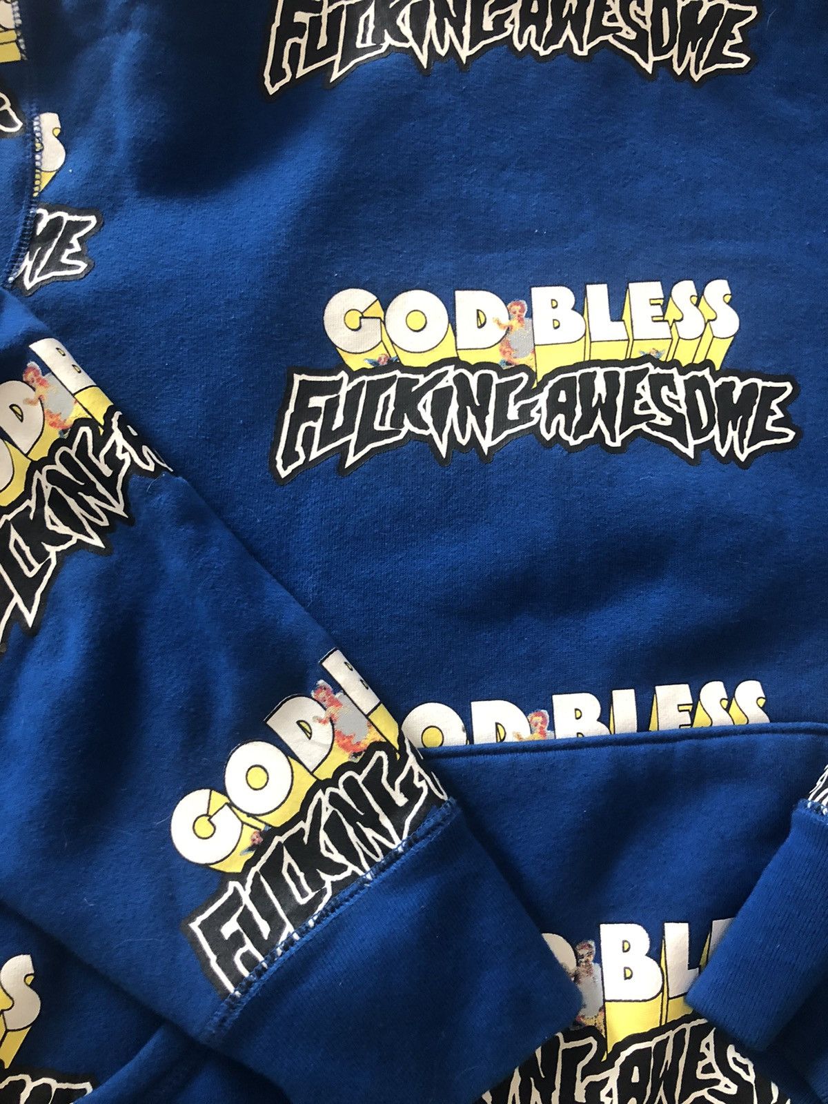 Fucking Awesome God Bless Fucking Awesome Hoodie Tyler skate blue NY Fuck Size US S / EU 44-46 / 1 - 4 Thumbnail