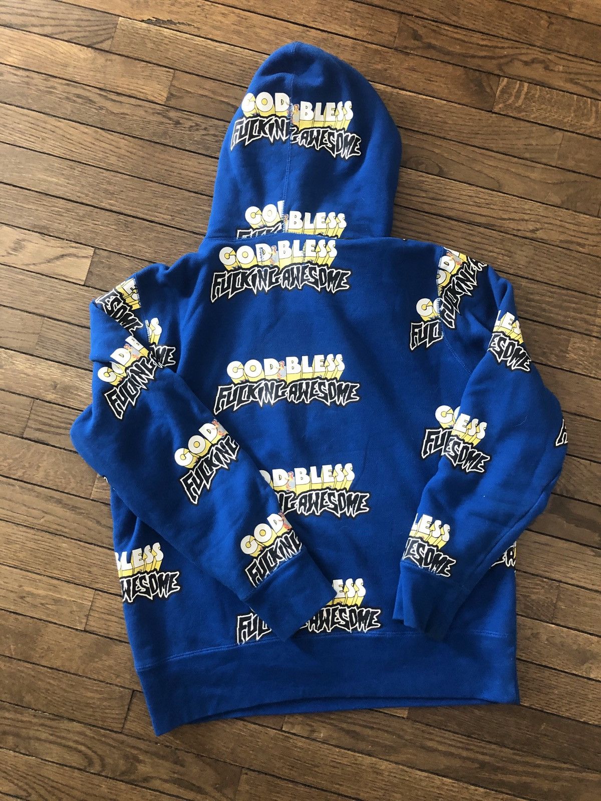 Fucking Awesome God Bless Fucking Awesome Hoodie Tyler skate blue NY Fuck Size US S / EU 44-46 / 1 - 3 Thumbnail