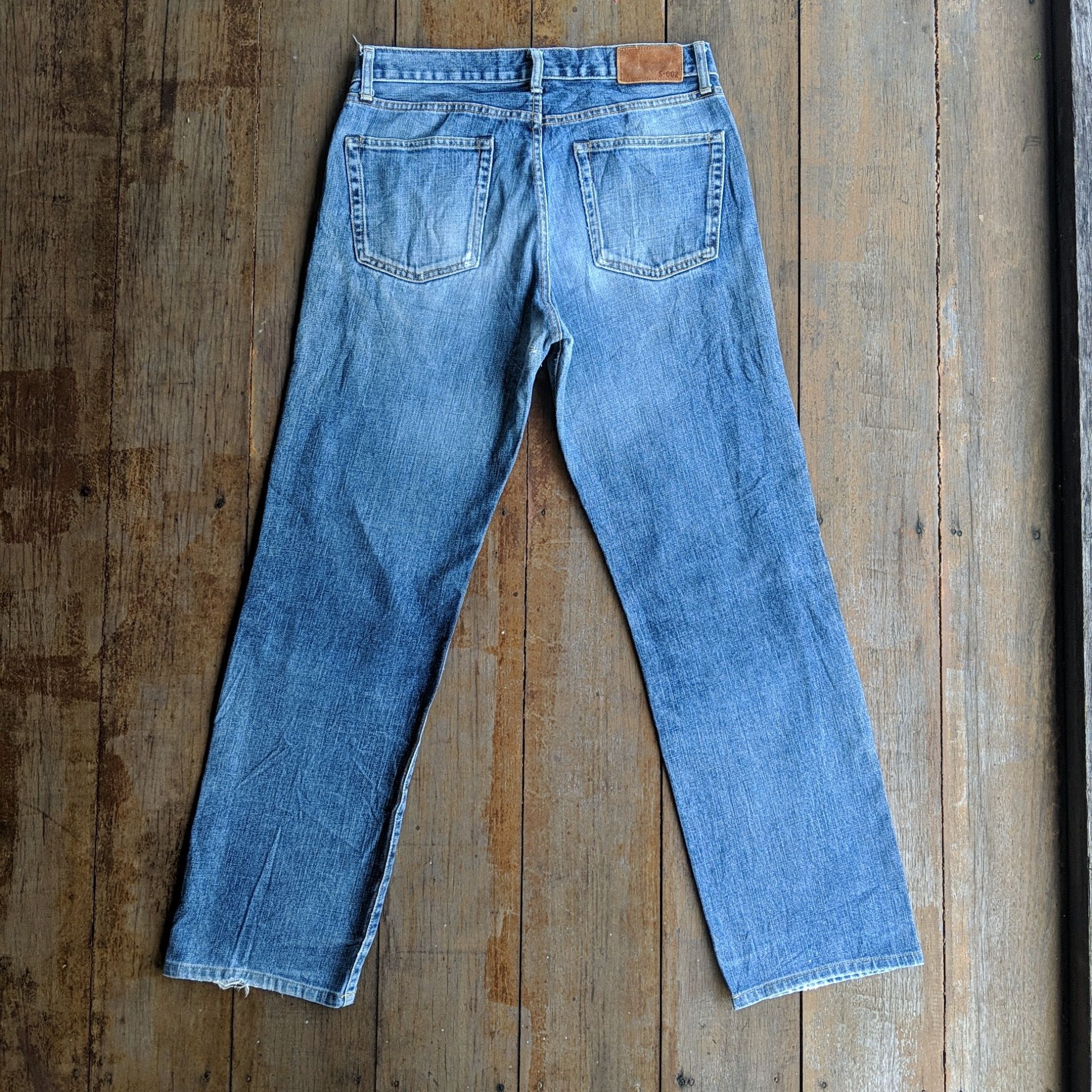 Japanese Brand Vintage Japanese Distressed Faded Denim Jean Pants Size US 30 / EU 46 - 9 Thumbnail
