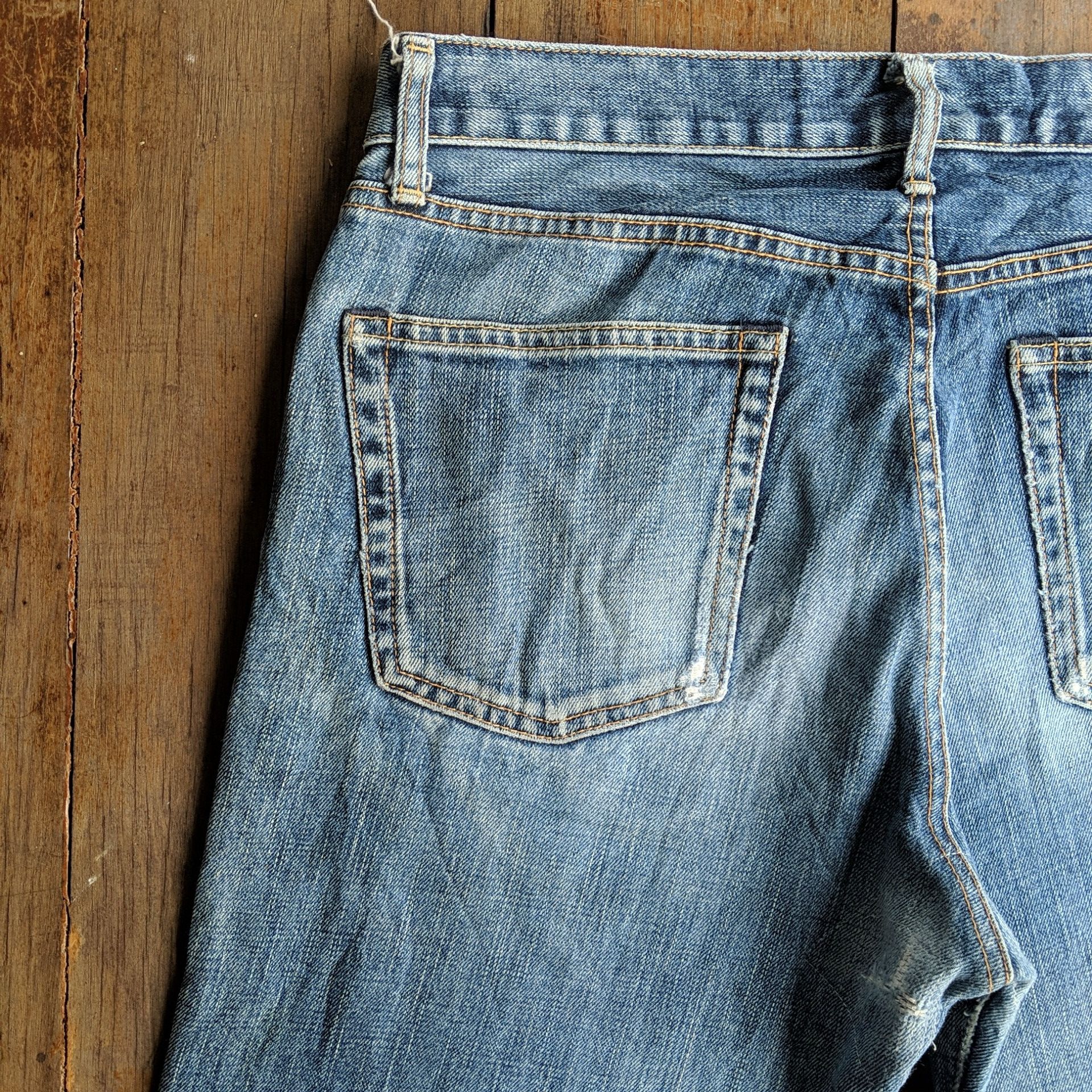 Japanese Brand Vintage Japanese Distressed Faded Denim Jean Pants Size US 30 / EU 46 - 12 Thumbnail