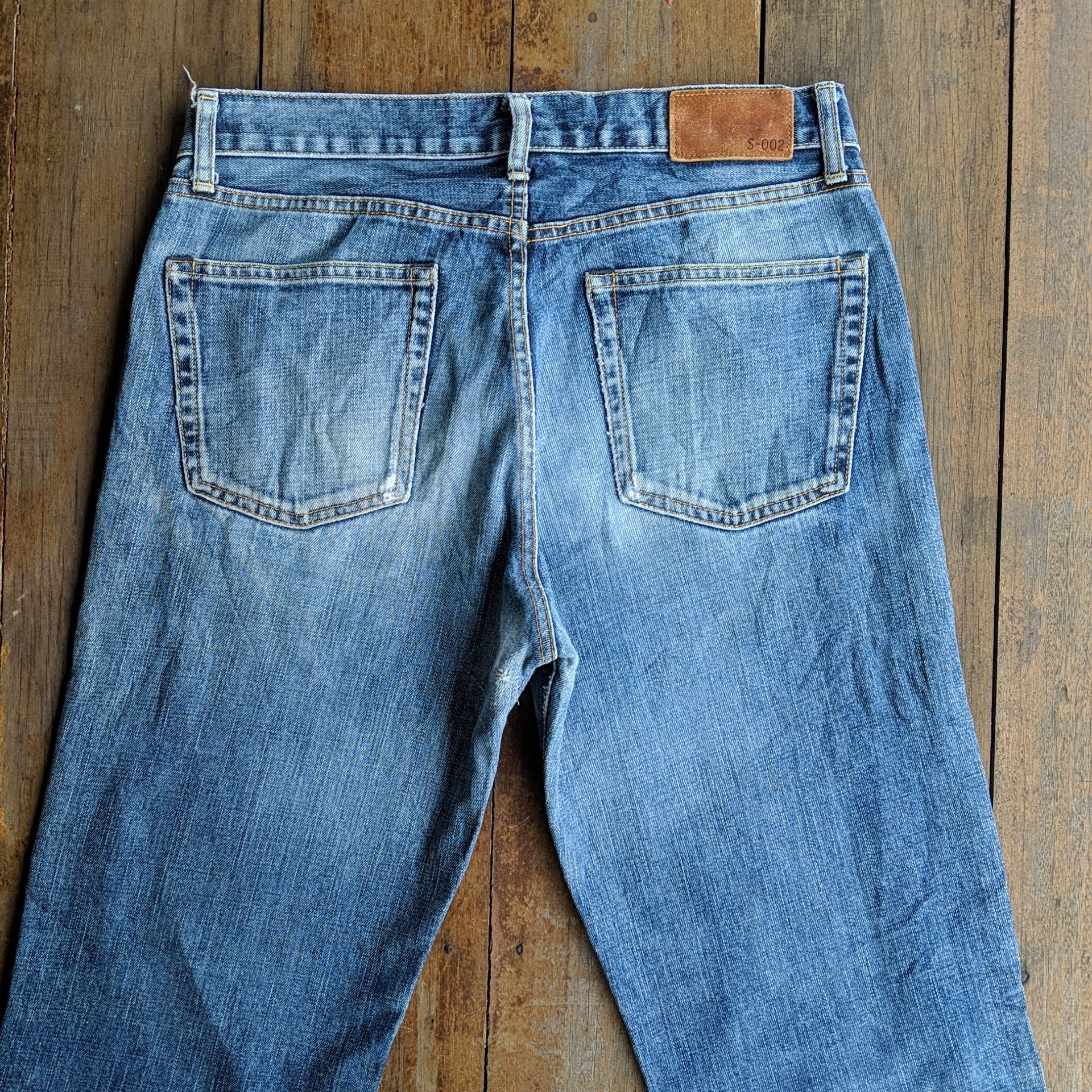 Japanese Brand Vintage Japanese Distressed Faded Denim Jean Pants Size US 30 / EU 46 - 10 Thumbnail
