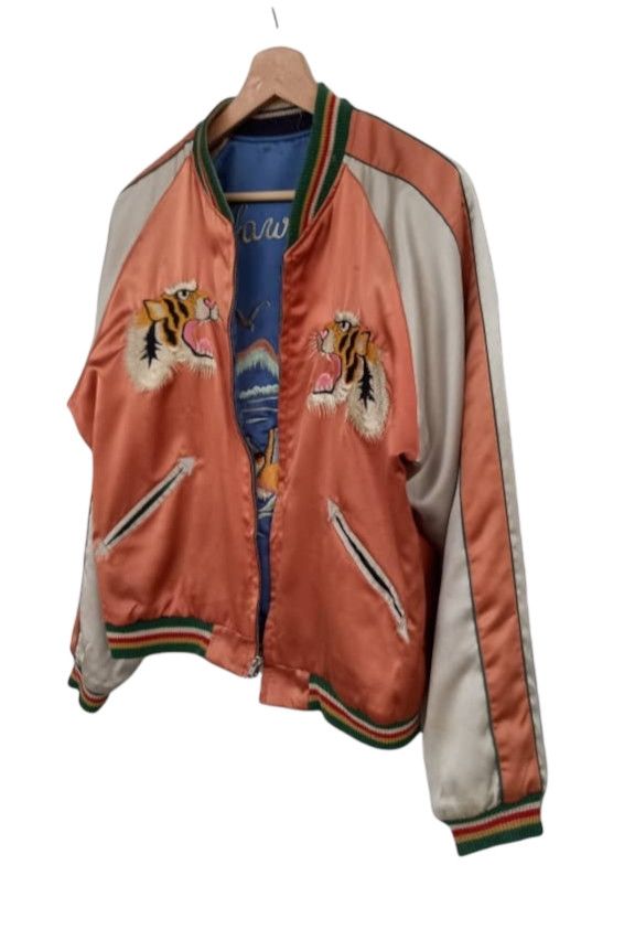 Japanese Brand × Vintage Vintage Sukajan Souvenir Reversible Jacket Size US M / EU 48-50 / 2 - 11 Thumbnail