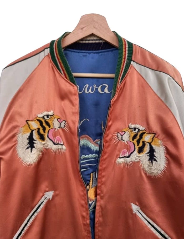 Japanese Brand × Vintage Vintage Sukajan Souvenir Reversible Jacket Size US M / EU 48-50 / 2 - 2 Thumbnail