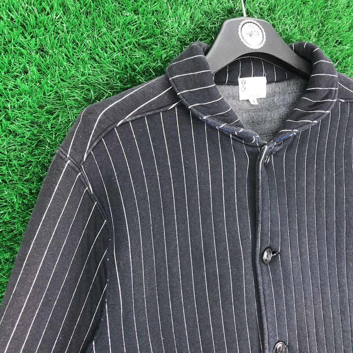 Takeo Kikuchi Vintage Takeo Kikuchi Striped Shawl Collar Jacket Size US M / EU 48-50 / 2 - 2 Thumbnail