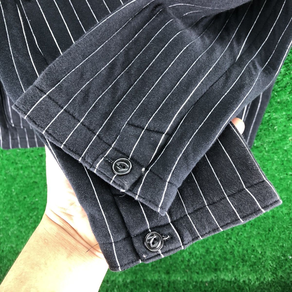 Takeo Kikuchi Vintage Takeo Kikuchi Striped Shawl Collar Jacket Size US M / EU 48-50 / 2 - 10 Thumbnail