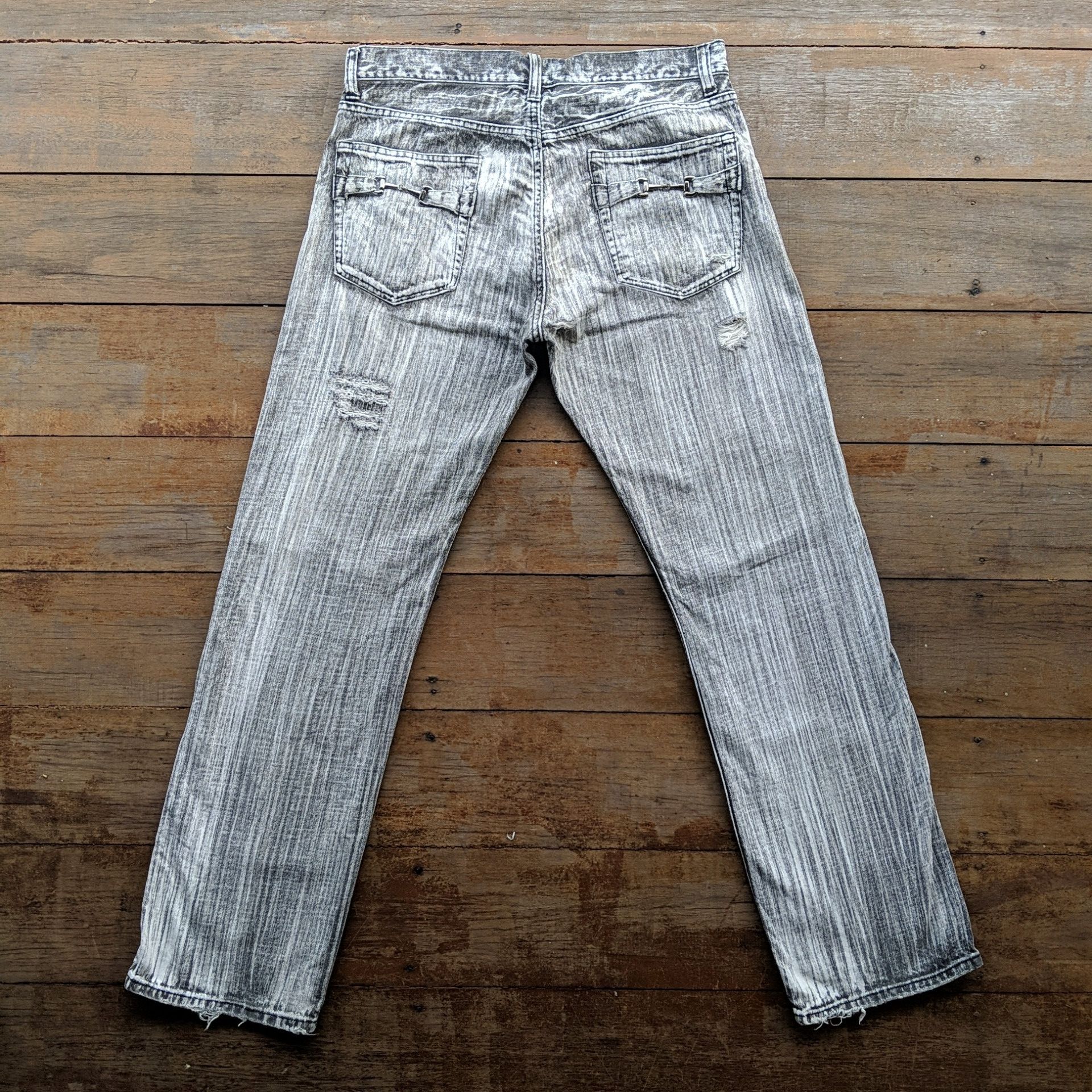 Japanese Brand Vintage Japanese Lightwash Distressed Denim Jean Pants Size US 34 / EU 50 - 9 Thumbnail