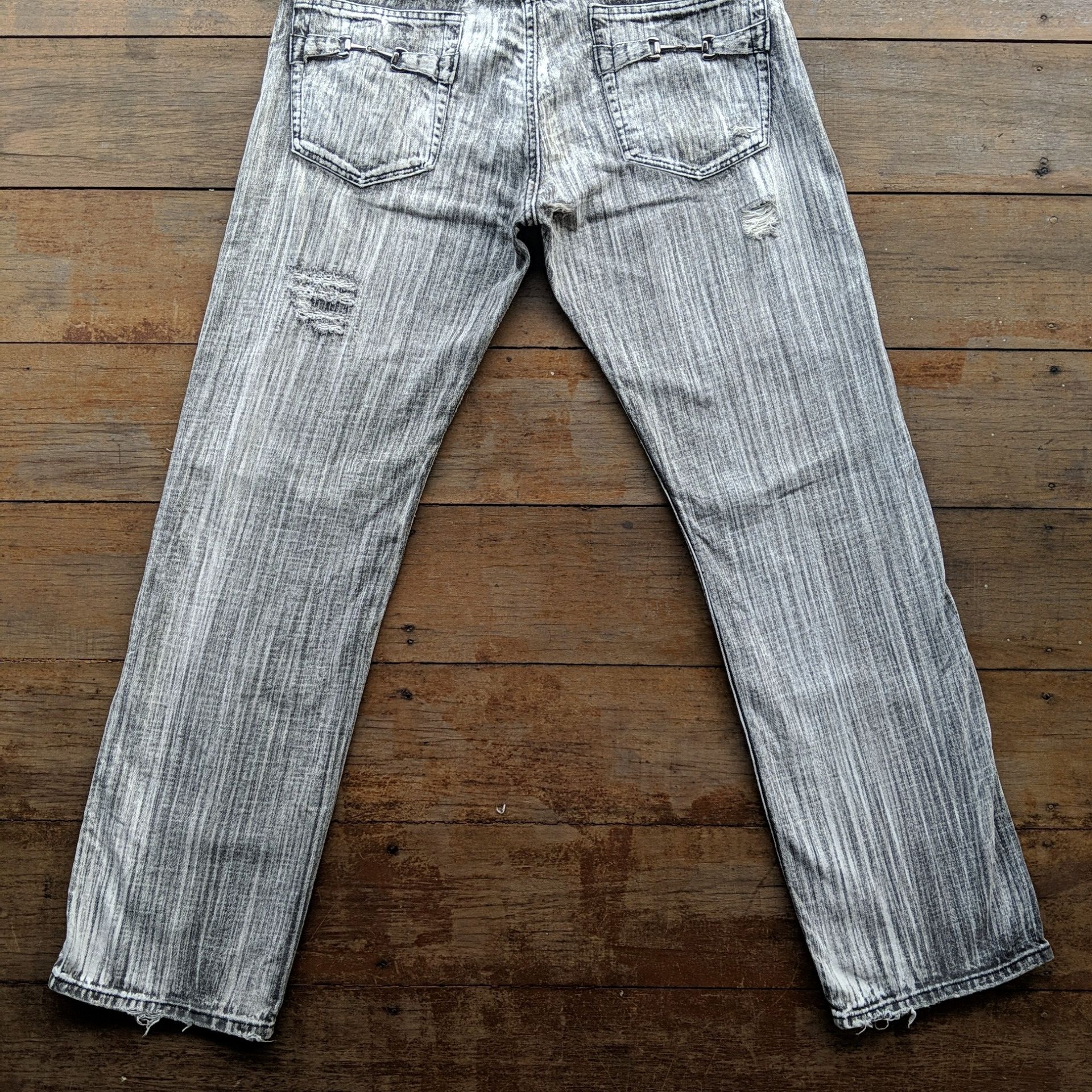 Japanese Brand Vintage Japanese Lightwash Distressed Denim Jean Pants Size US 34 / EU 50 - 13 Thumbnail