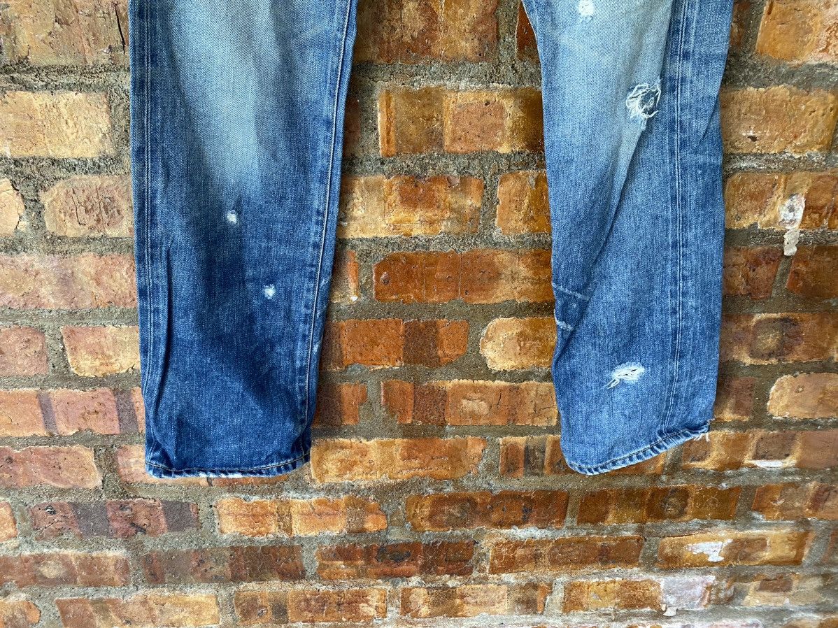 Final Home Vtg SUNAO KUWAHARA whisker distressed selvedge pants Size US 30 / EU 46 - 5 Thumbnail