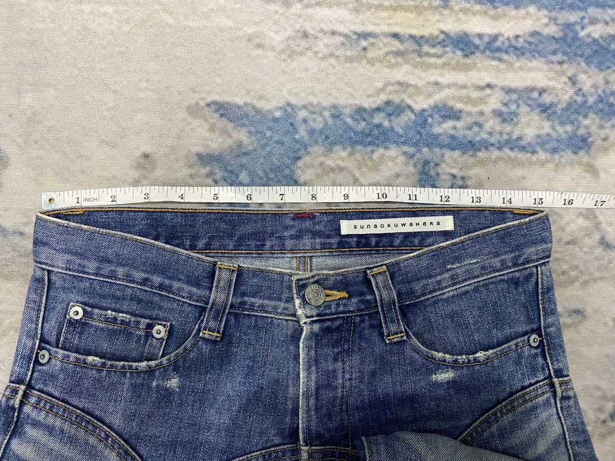 Final Home Vtg SUNAO KUWAHARA whisker distressed selvedge pants Size US 30 / EU 46 - 18 Thumbnail