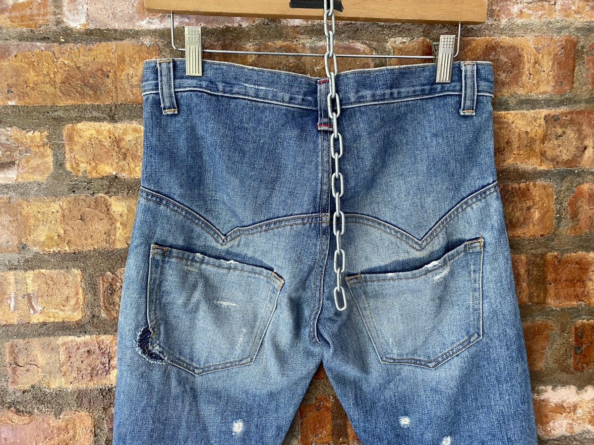 Final Home Vtg SUNAO KUWAHARA whisker distressed selvedge pants Size US 30 / EU 46 - 13 Thumbnail