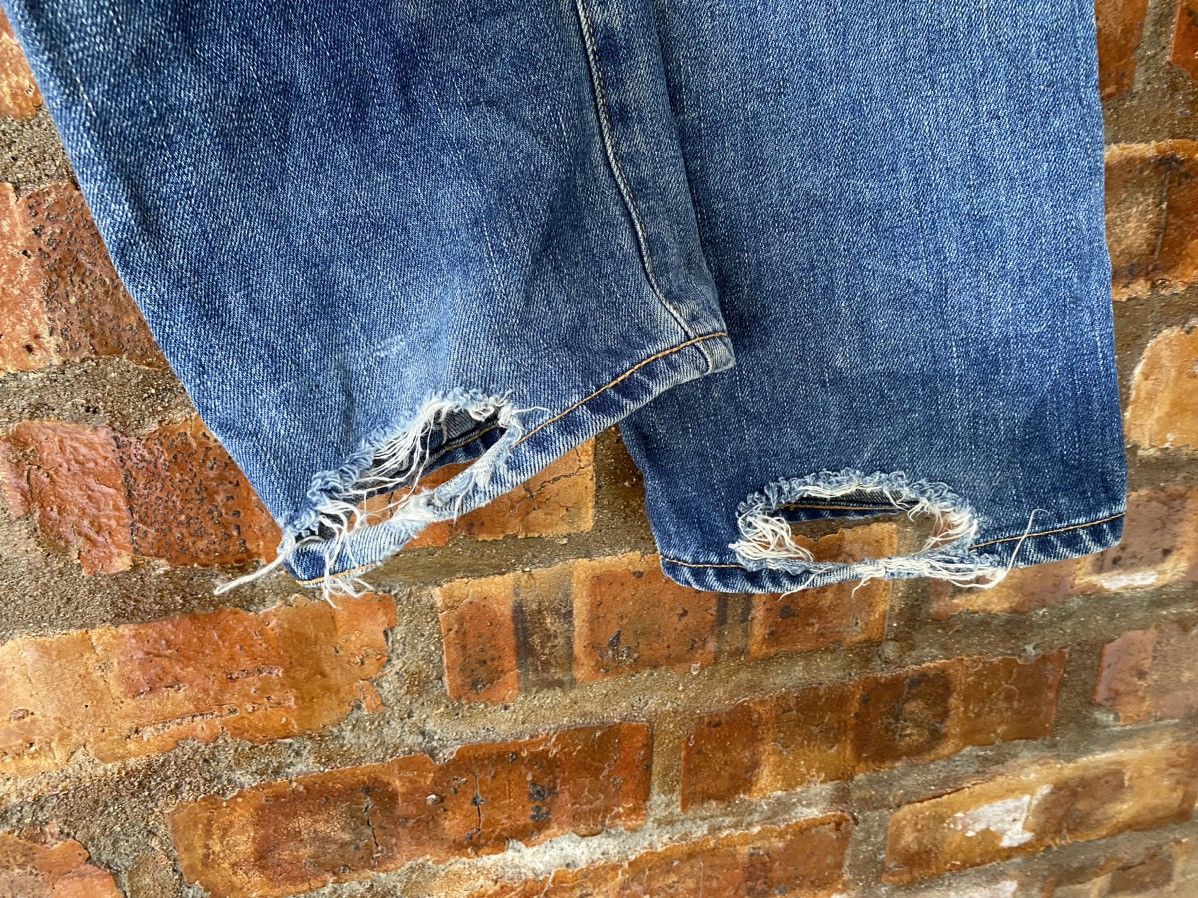 Final Home Vtg SUNAO KUWAHARA whisker distressed selvedge pants Size US 30 / EU 46 - 16 Thumbnail