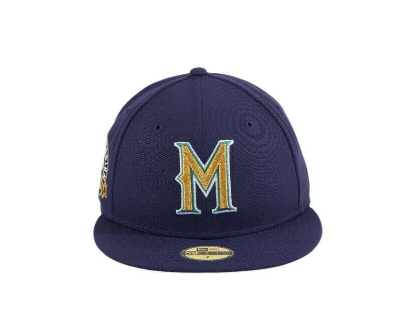 Hat Club × MLB × New Era Hatclub Exclusive Variety Milwaukee Brewers 7 3/8 Grey Gold Size ONE SIZE - 9 Thumbnail
