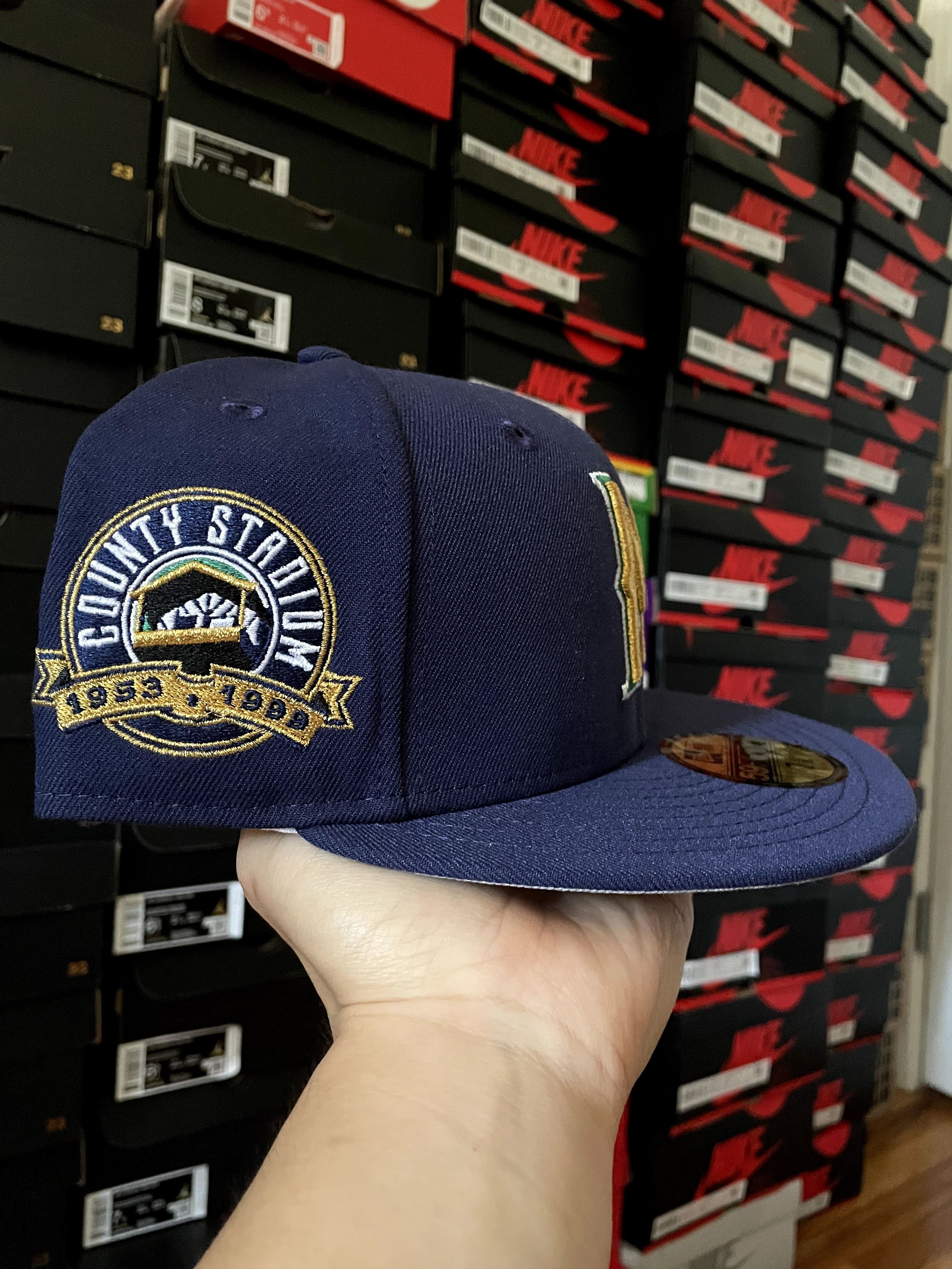 Hat Club × MLB × New Era Hatclub Exclusive Variety Milwaukee Brewers 7 3/8 Grey Gold Size ONE SIZE - 3 Thumbnail