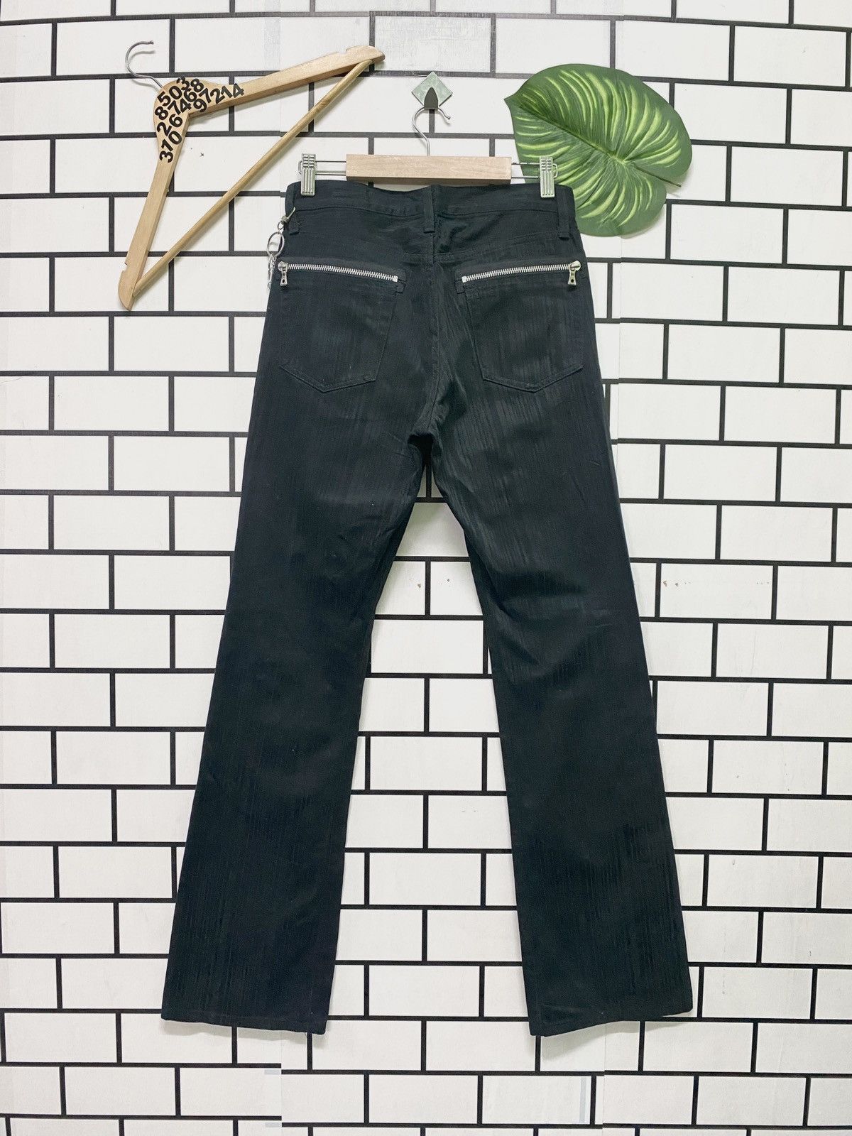Japanese Brand × Vintage Japan Flared SEMANTIC DESIGN Pinstriped Pant Size US 27 - 2 Thumbnail