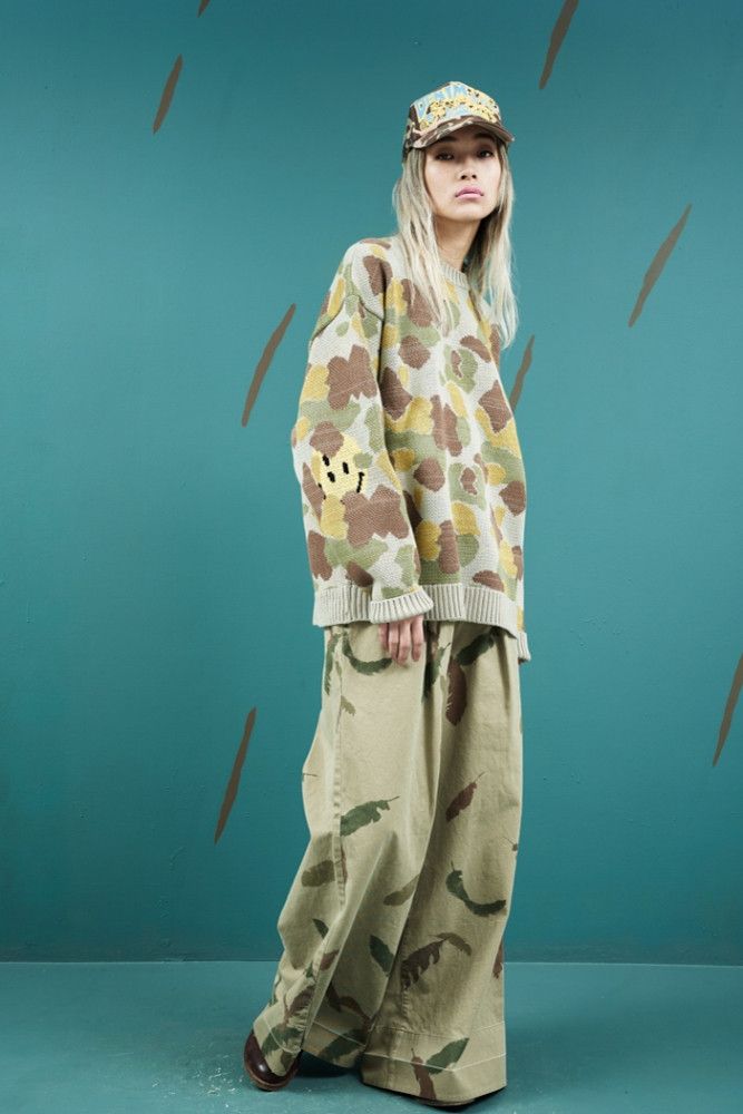 Kapital KAPITAL kountry camouflage sweater smile smily rainbowy Size US S / EU 44-46 / 1 - 6 Thumbnail