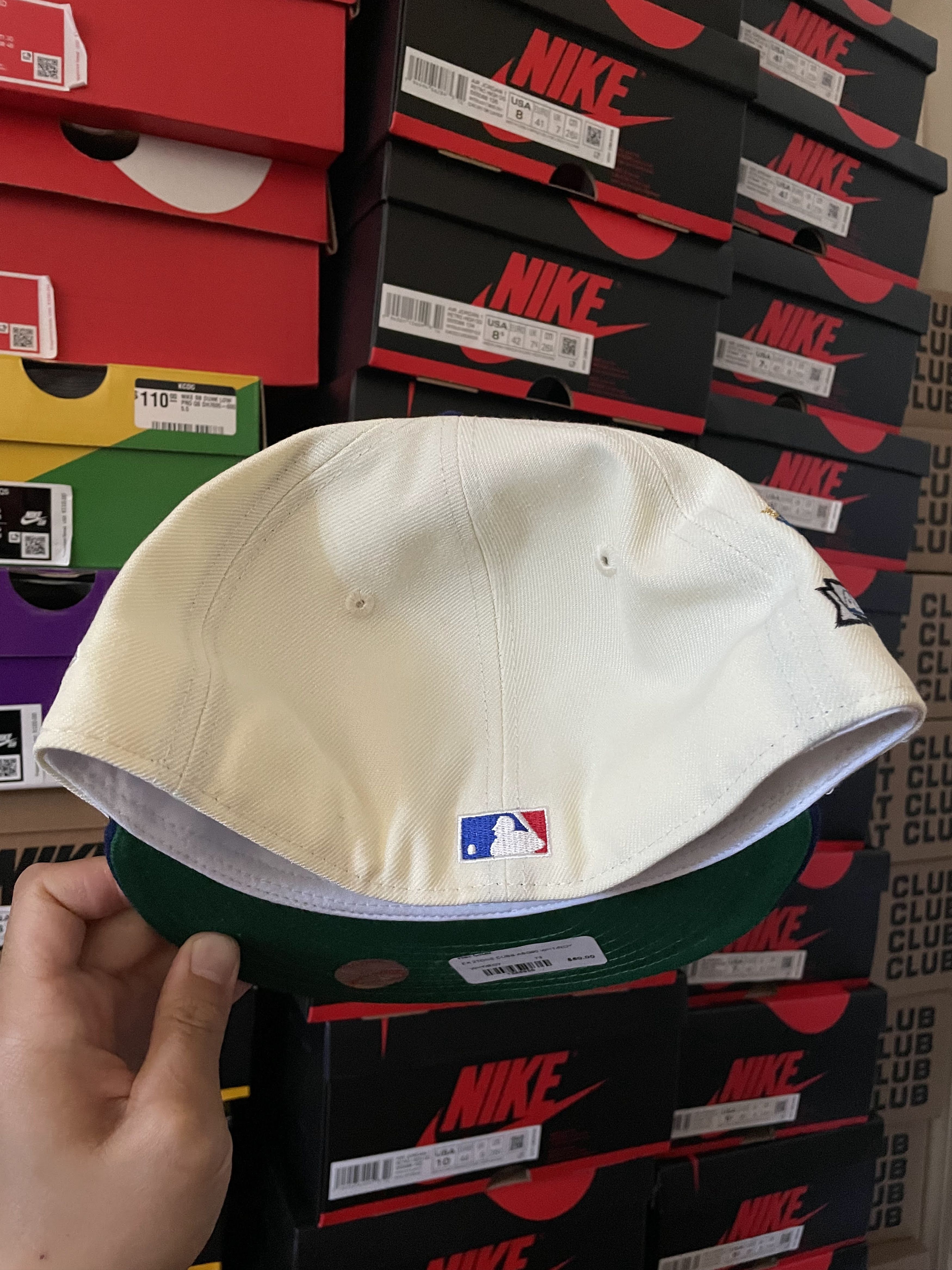 Hat Club × MLB × New Era 7 5/8 Hatclub Two 2 Tone Chicago Cubs White Blue Green 1990 Size ONE SIZE - 5 Thumbnail