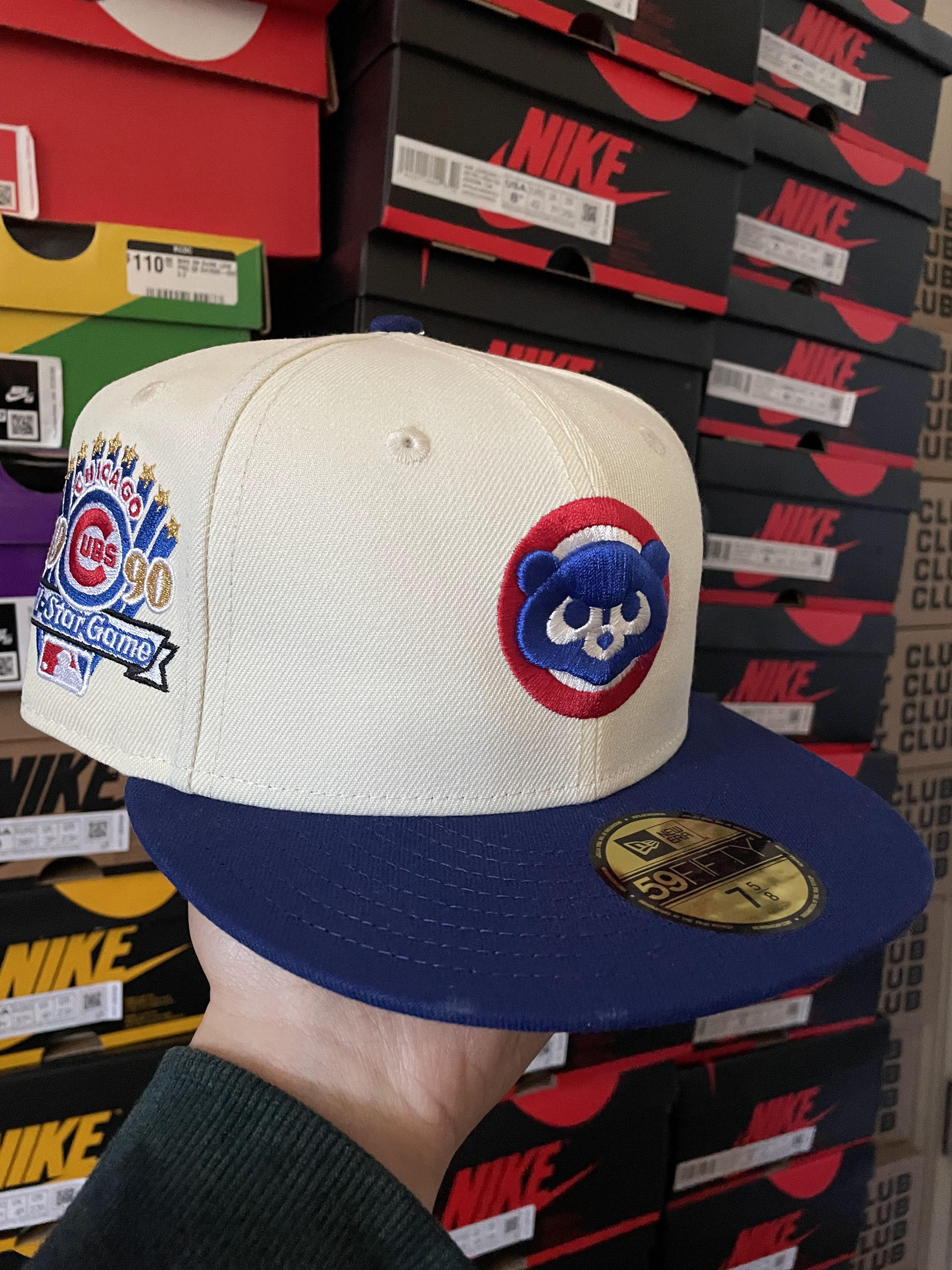 Hat Club × MLB × New Era 7 5/8 Hatclub Two 2 Tone Chicago Cubs White Blue Green 1990 Size ONE SIZE - 8 Thumbnail