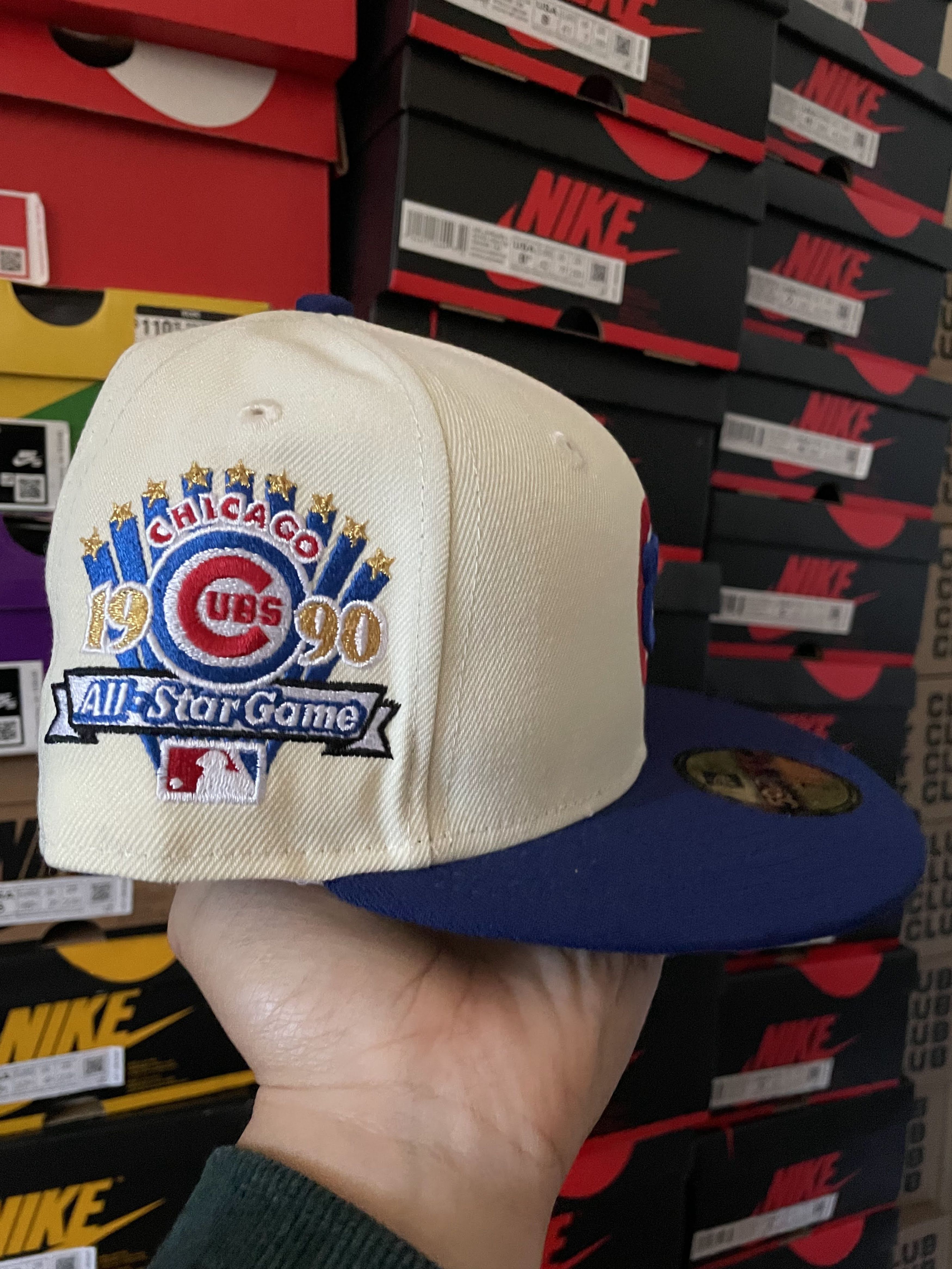 Hat Club × MLB × New Era 7 5/8 Hatclub Two 2 Tone Chicago Cubs White Blue Green 1990 Size ONE SIZE - 3 Thumbnail
