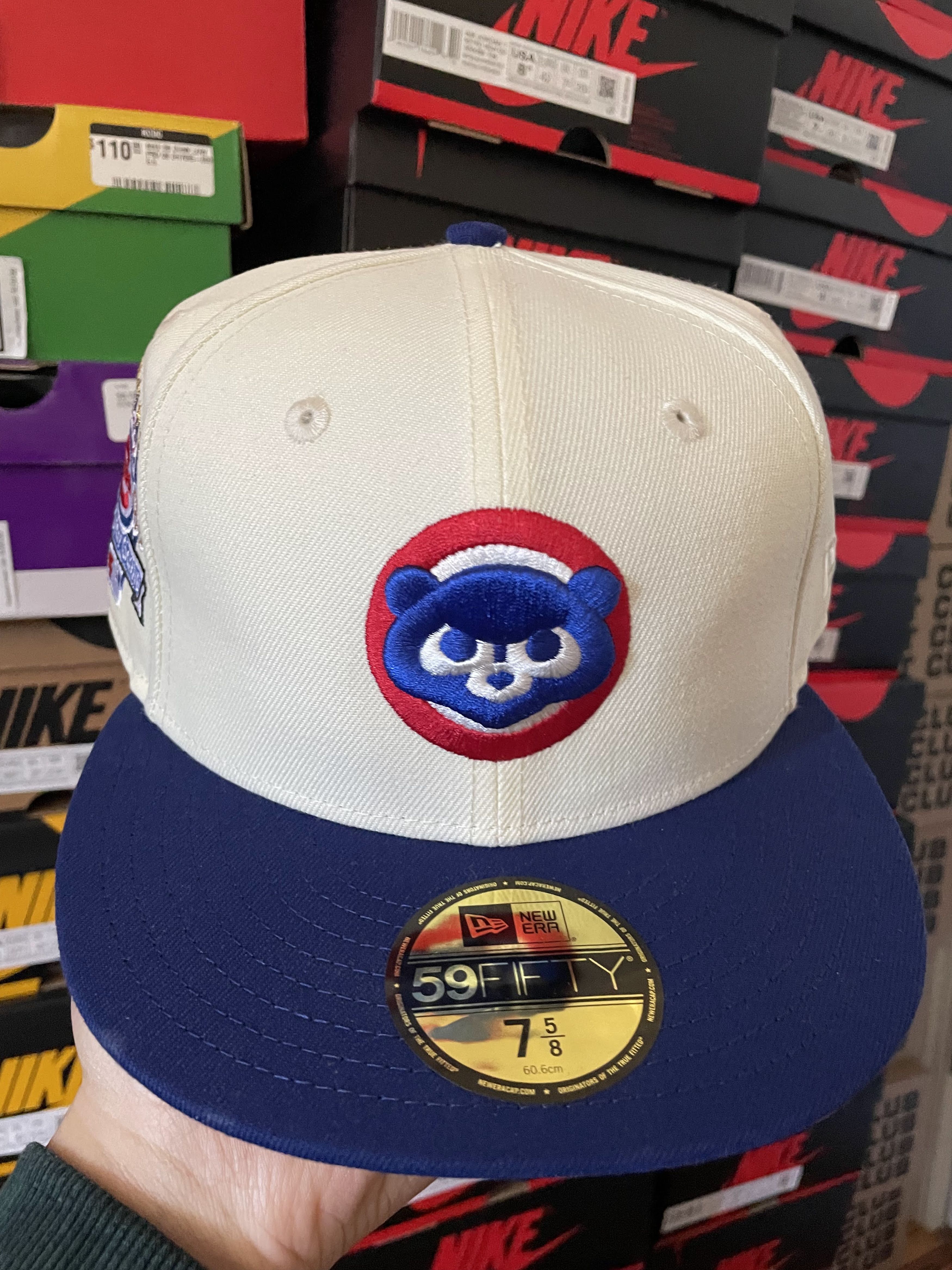 Hat Club × MLB × New Era 7 5/8 Hatclub Two 2 Tone Chicago Cubs White Blue Green 1990 Size ONE SIZE - 2 Thumbnail