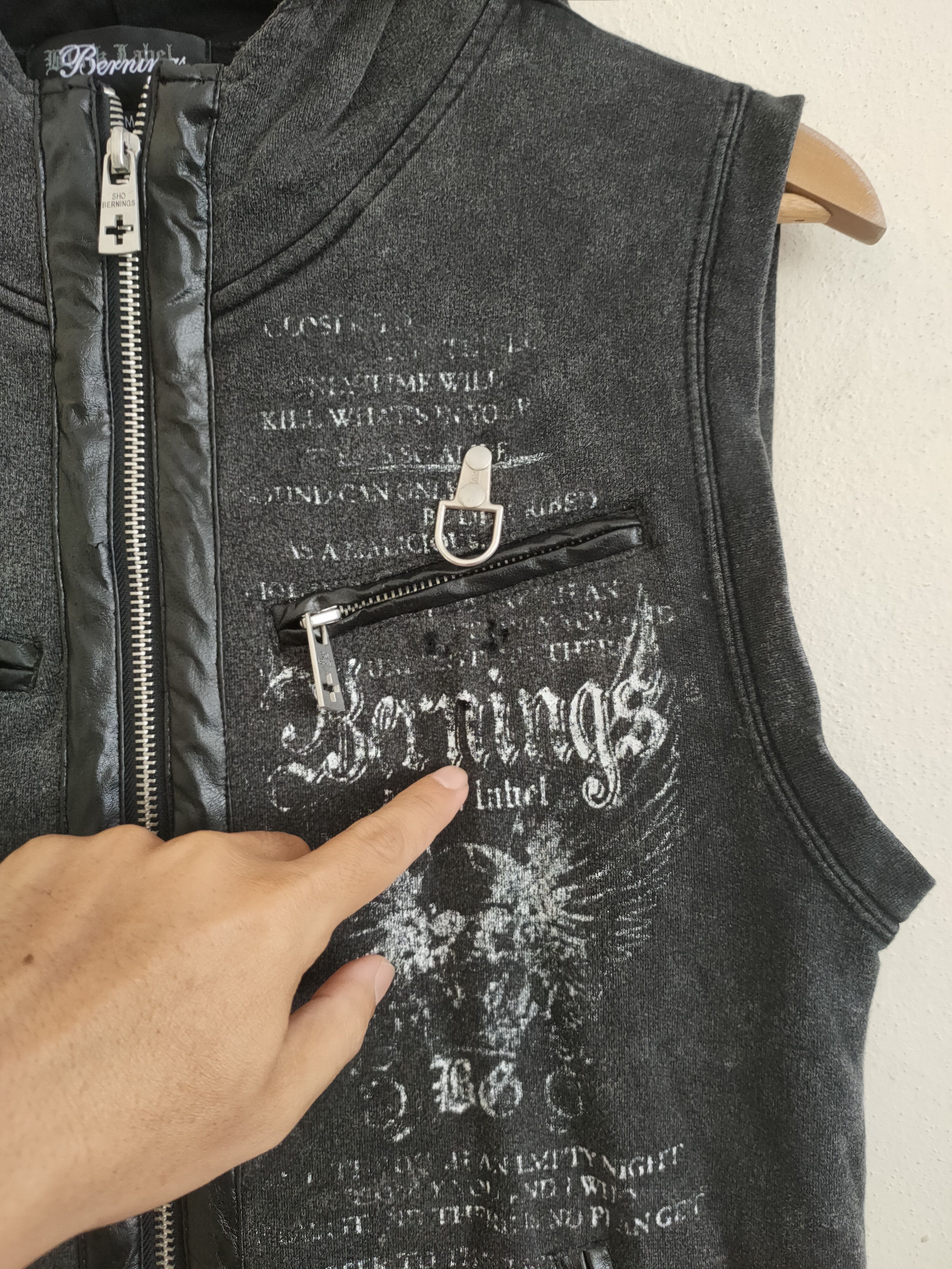 Japanese Brand × Vintage Vintage Bernings Zipup Hoodie Vest Size US M / EU 48-50 / 2 - 4 Thumbnail
