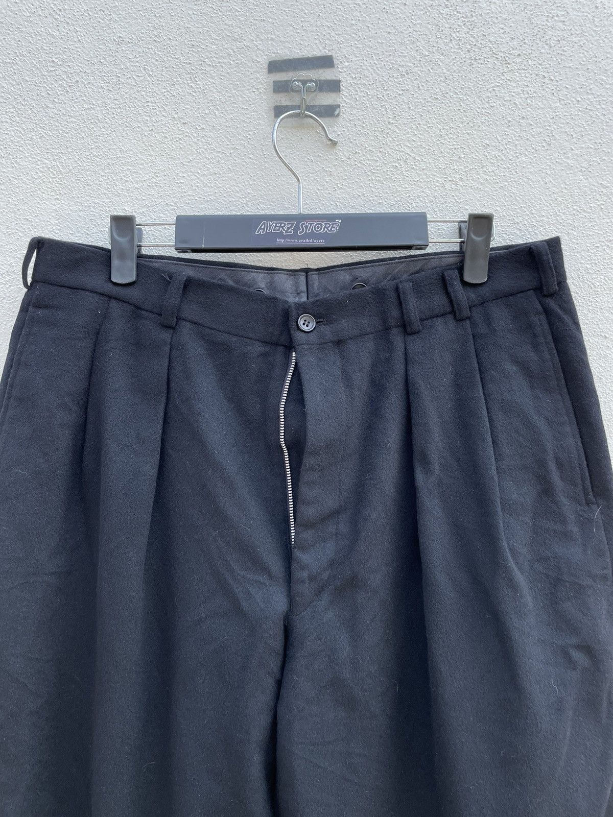 Designer × Japanese Brand Papas Island Baggy Wool Trouser Pants Made In Japan Size US 34 / EU 50 - 2 Thumbnail