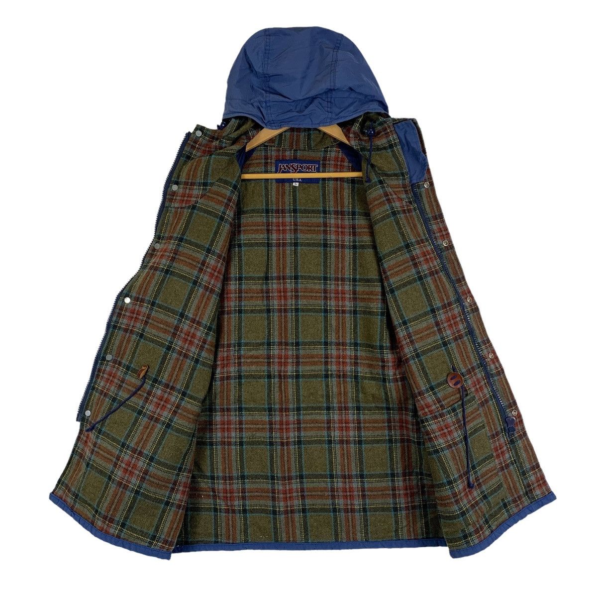 Jansport × Vintage JANSPORT Usa Outdoor Sportswear Double Pocket Hoodie Jacket Size US L / EU 52-54 / 3 - 3 Thumbnail