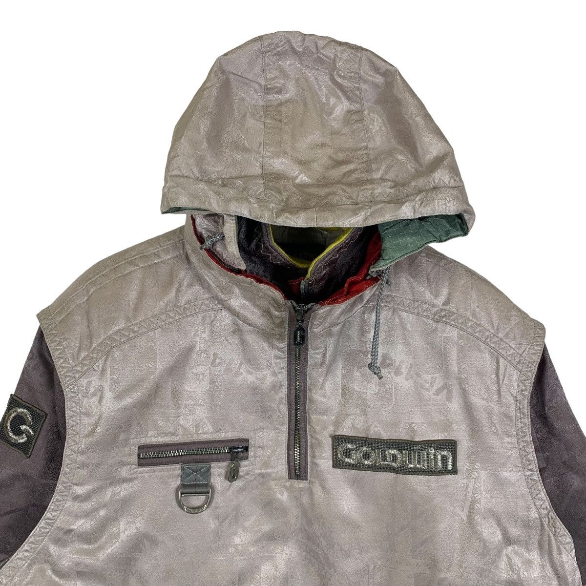 Goldwin × Vintage GOLDWIN Ski Outdoor Sportswear Half Zipper Hoodie Jacket Size US XL / EU 56 / 4 - 4 Thumbnail