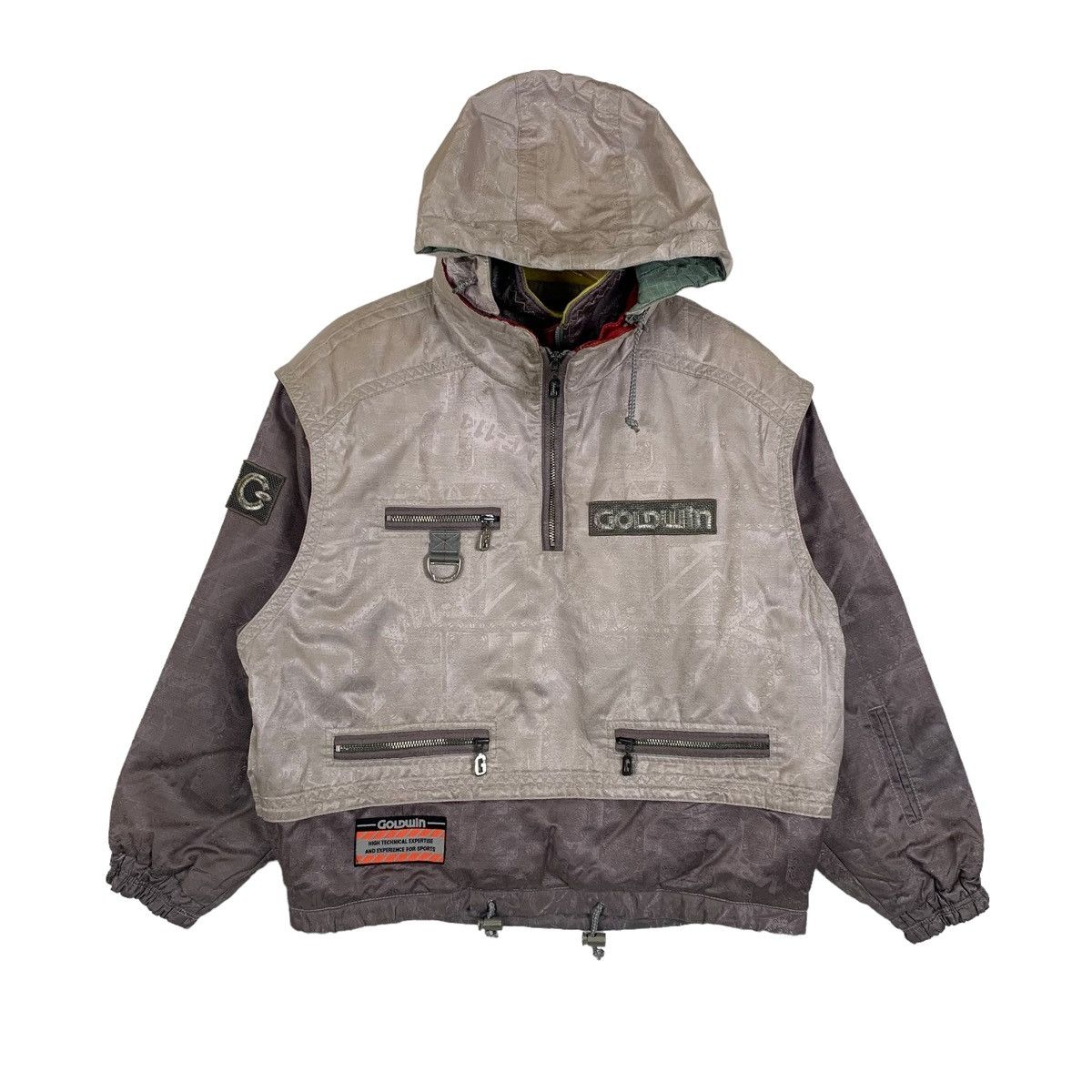 Goldwin × Vintage GOLDWIN Ski Outdoor Sportswear Half Zipper Hoodie Jacket Size US XL / EU 56 / 4 - 1 Thumbnail