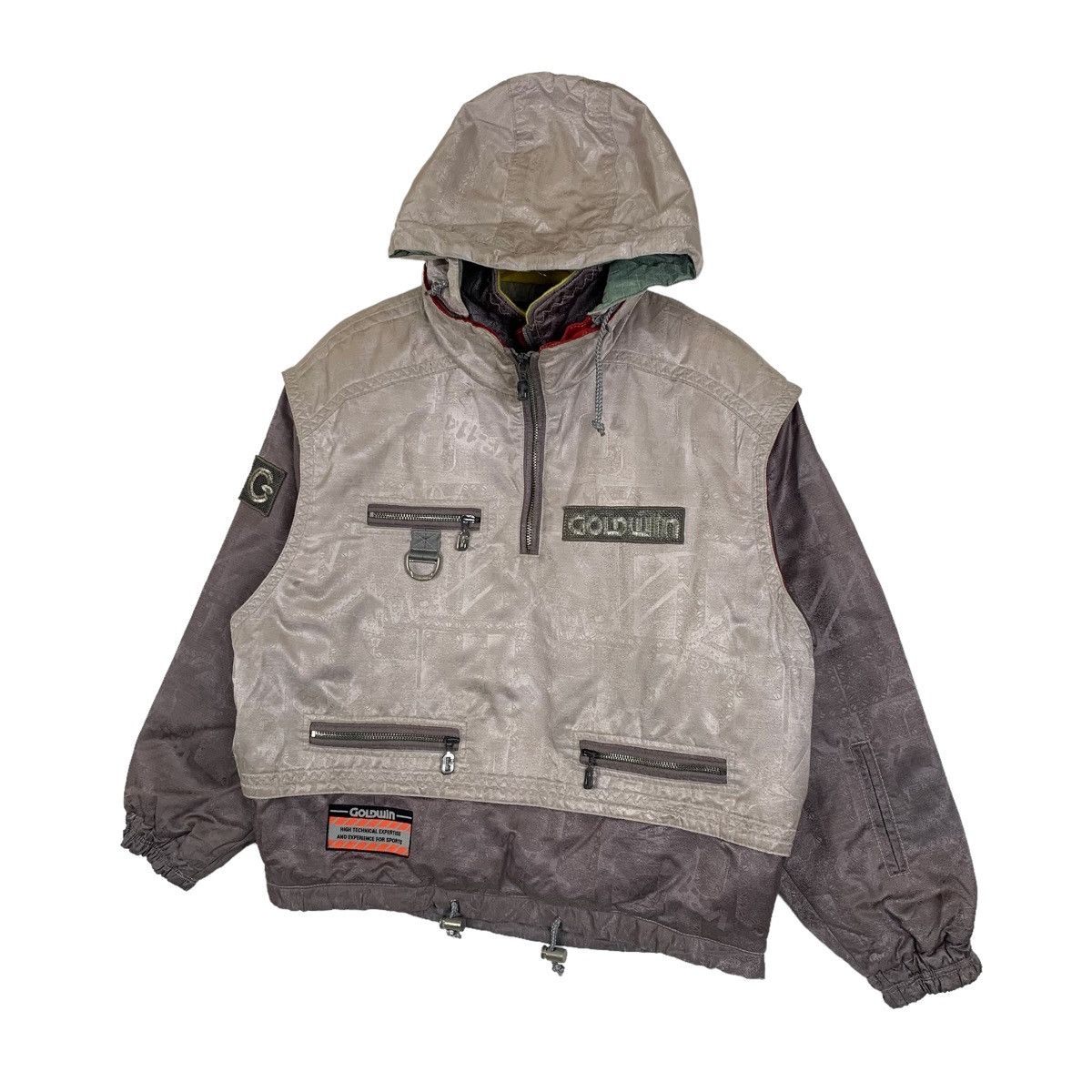 Goldwin × Vintage GOLDWIN Ski Outdoor Sportswear Half Zipper Hoodie Jacket Size US XL / EU 56 / 4 - 3 Thumbnail
