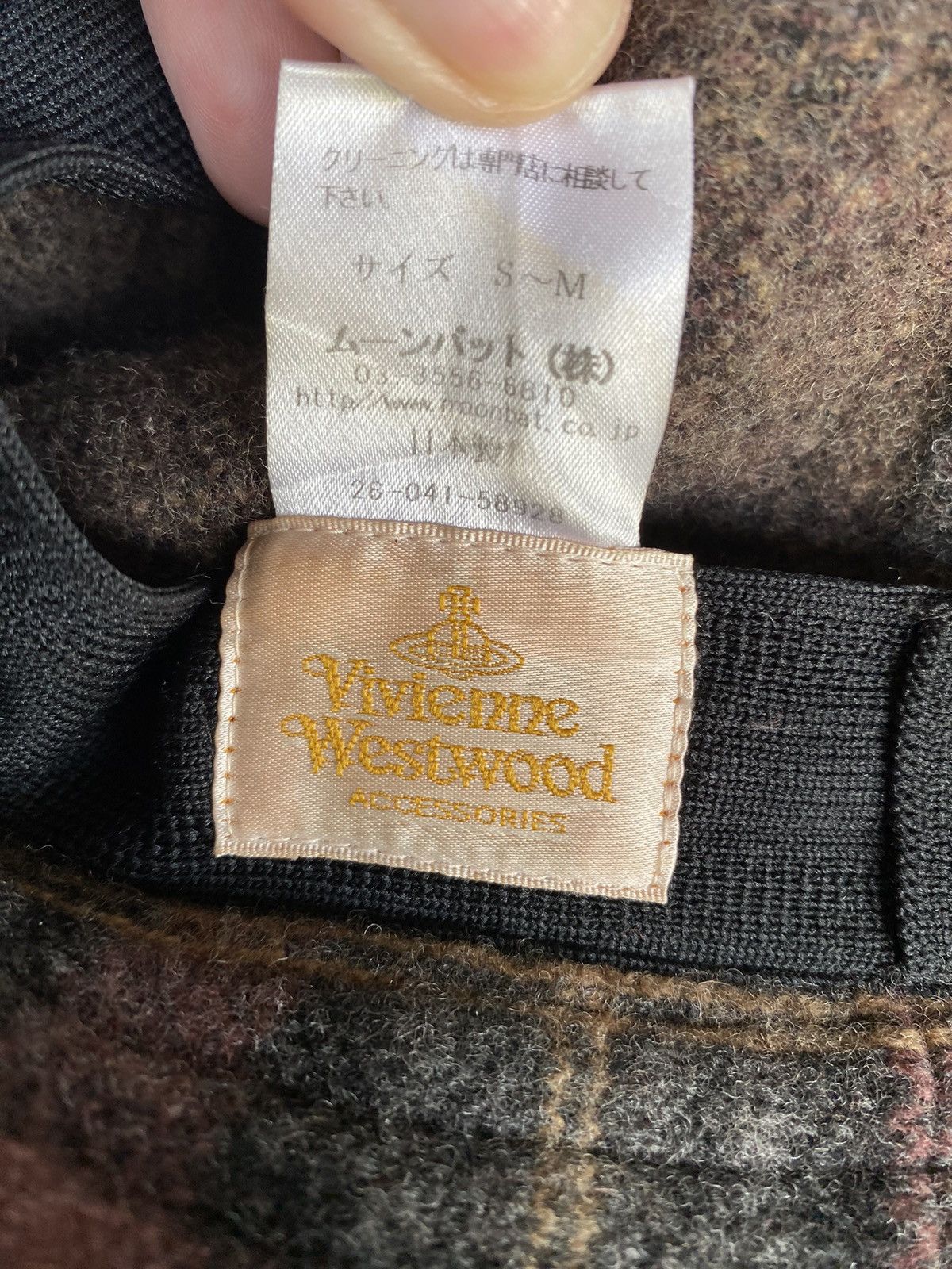 Vivienne Westwood Vintage Vivienne Westwood Accessories Plaid Wool Hat Size ONE SIZE - 9 Thumbnail
