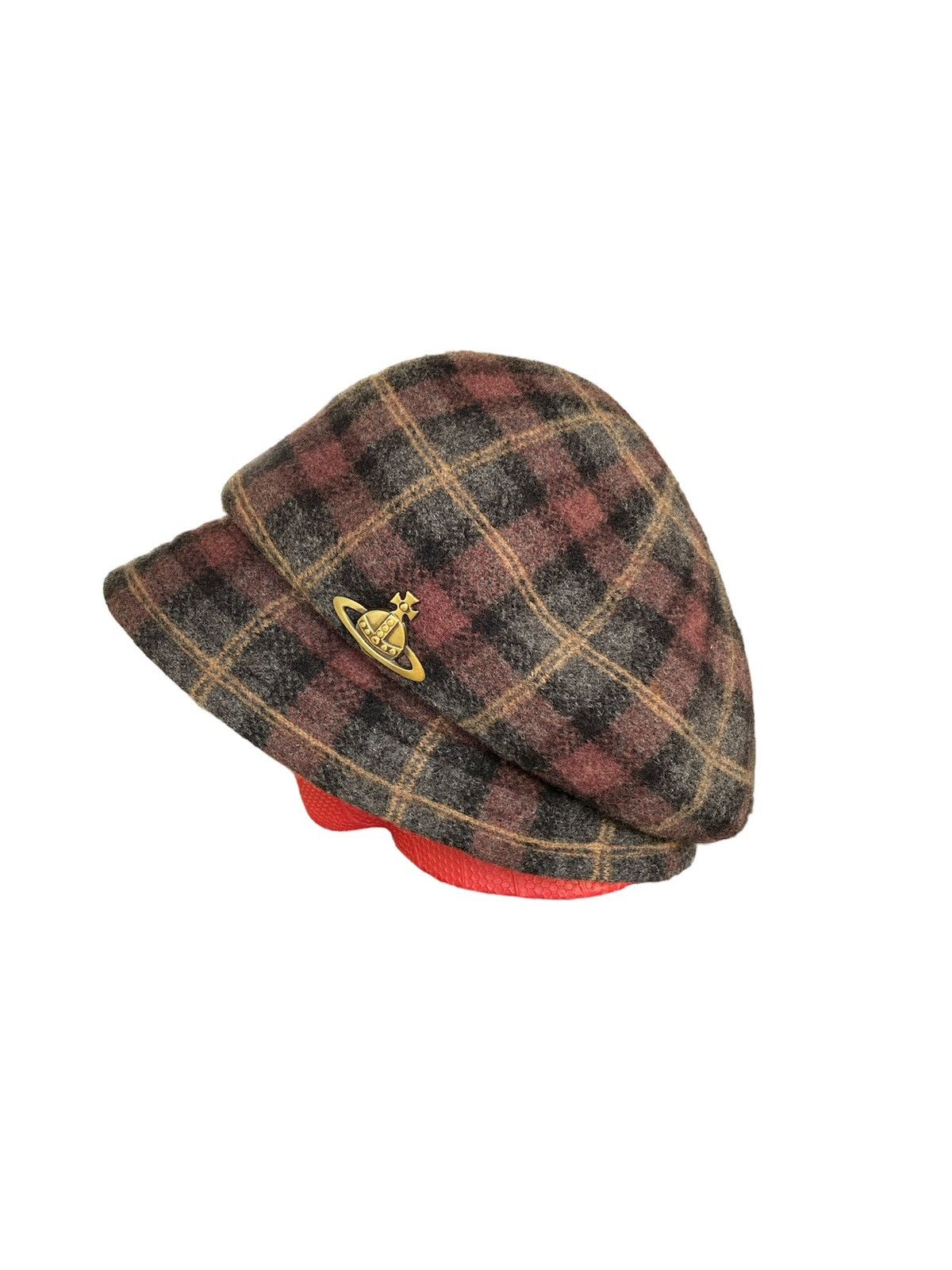 Vivienne Westwood Vintage Vivienne Westwood Accessories Plaid Wool Hat Size ONE SIZE - 1 Thumbnail