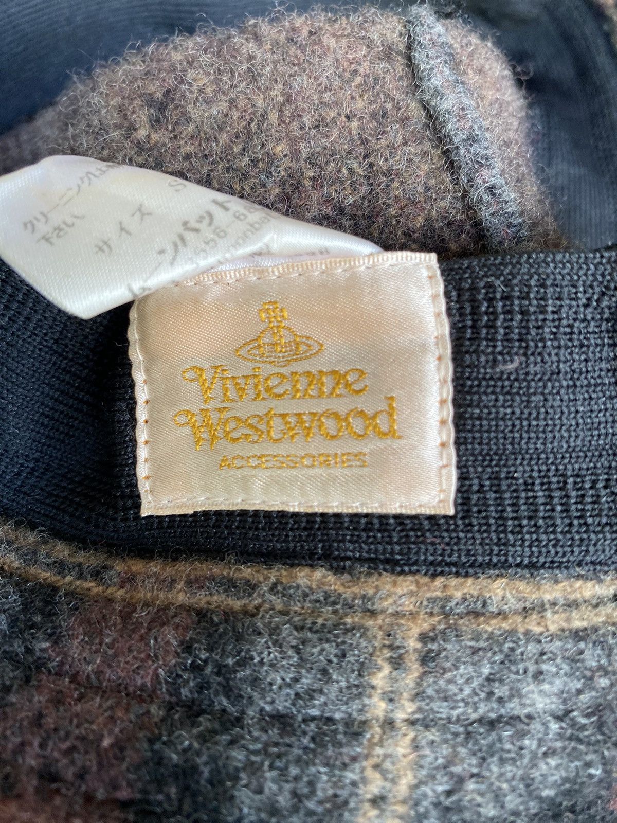 Vivienne Westwood Vintage Vivienne Westwood Accessories Plaid Wool Hat Size ONE SIZE - 8 Thumbnail