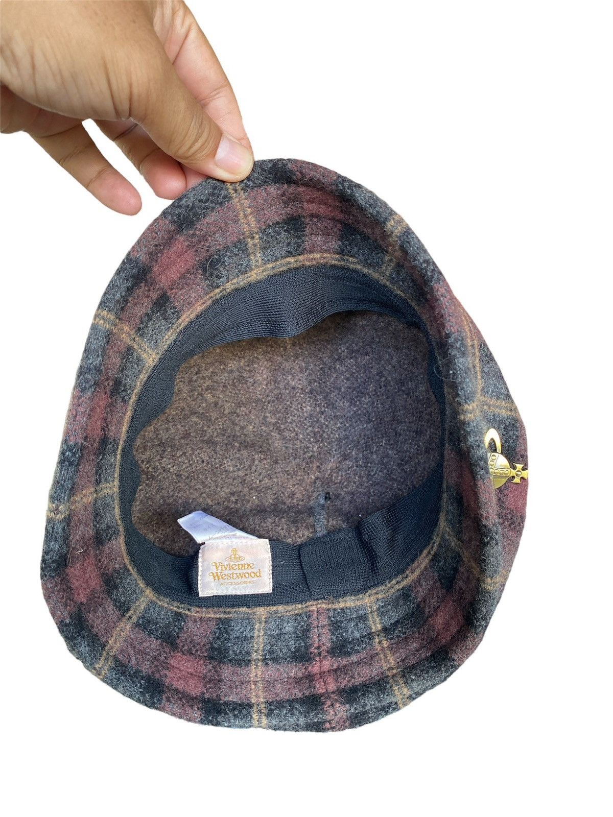 Vivienne Westwood Vintage Vivienne Westwood Accessories Plaid Wool Hat Size ONE SIZE - 7 Thumbnail