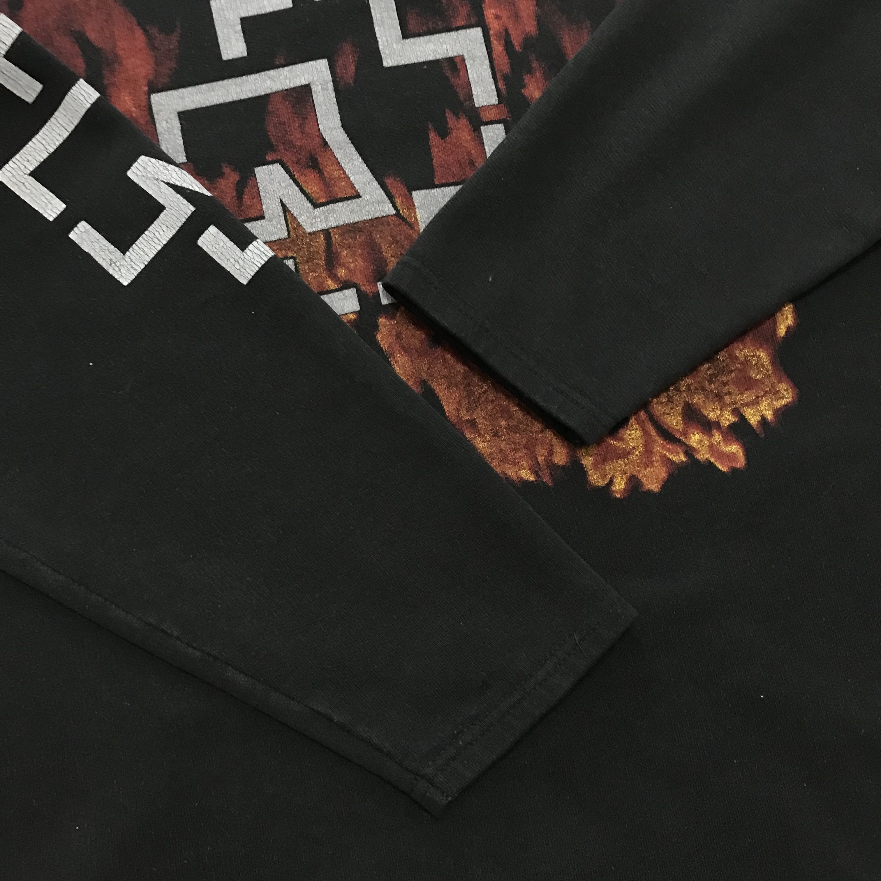 Band Tees × Vintage RAMMSTEIN Vintage 90s Hoodie Zip Rare Metal Till Lindemann Size US S / EU 44-46 / 1 - 7 Thumbnail