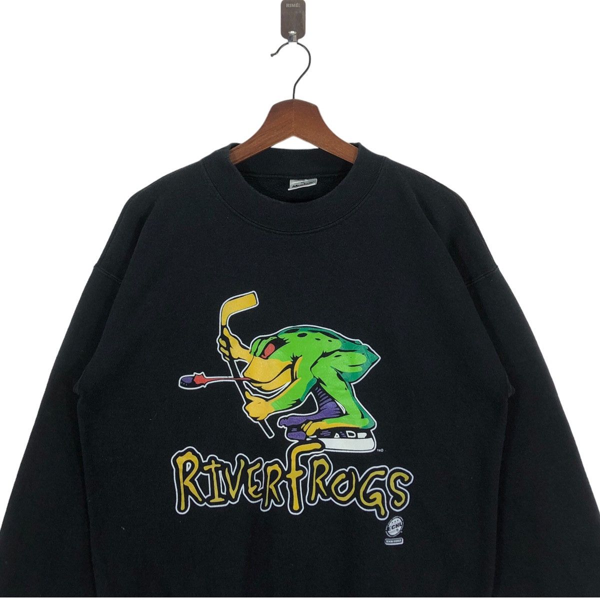 NHL VINTAGE 90S LOUISVILLE RIVER FROGS ECHL SPORTSWEAR CREWNECK Size US XL / EU 56 / 4 - 2 Thumbnail