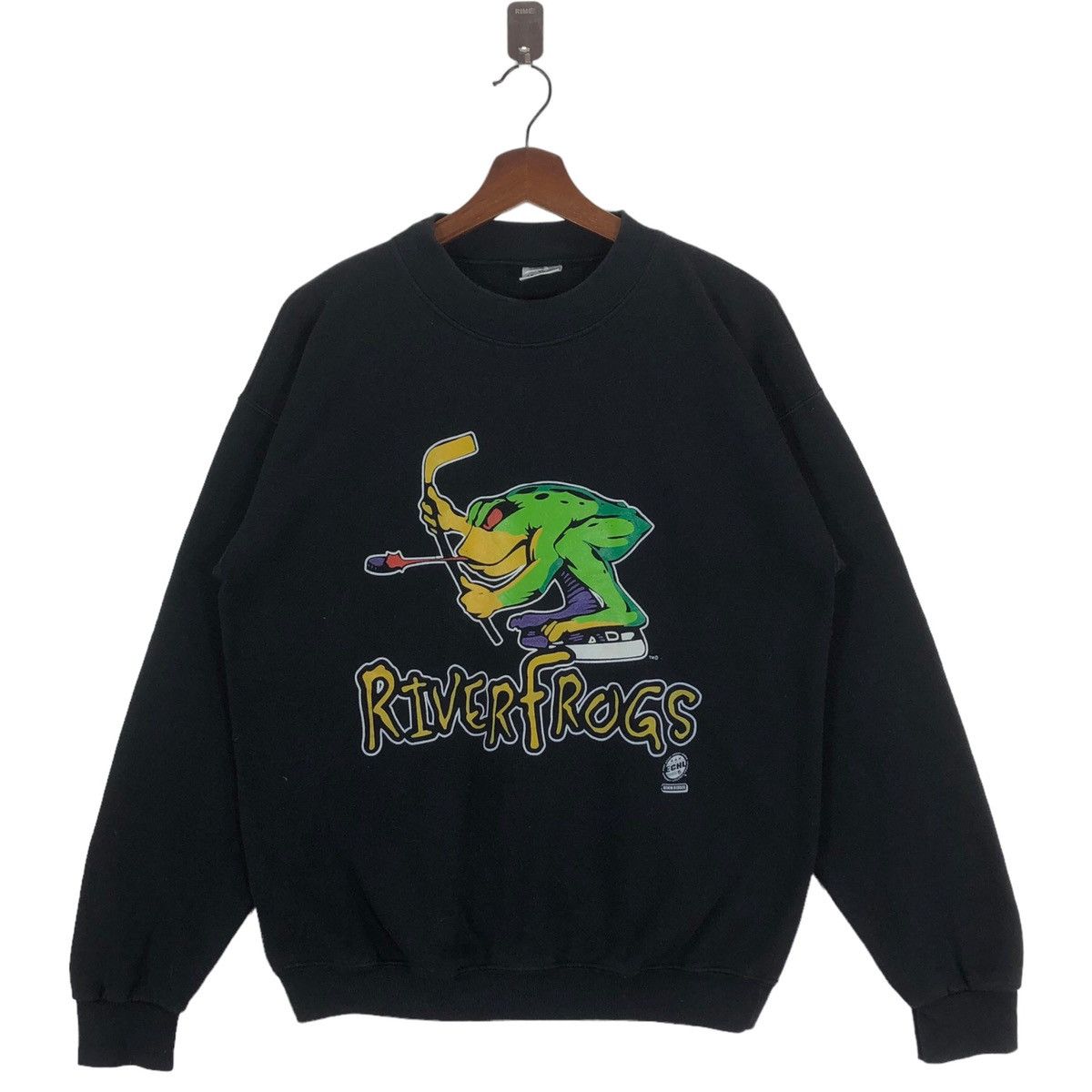 VINTAGE 90S LOUISVILLE RIVER FROGS ECHL SPORTSWEAR CREWNECK
