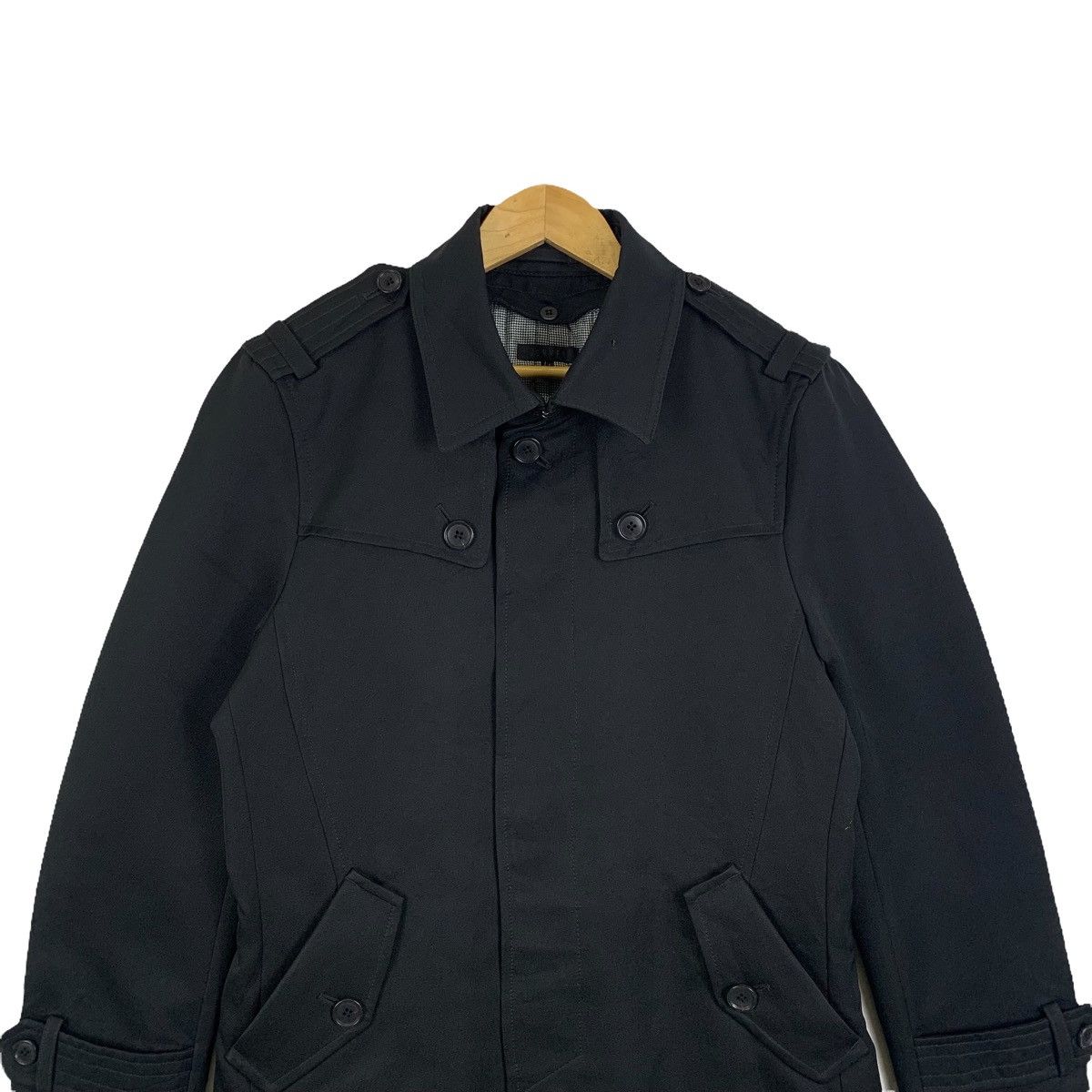 Japanese Brand × Jun Takahashi × Vintage JUN MEN Japanese Brand Design Casualwear Trench Coats Jacket Size US L / EU 52-54 / 3 - 5 Thumbnail