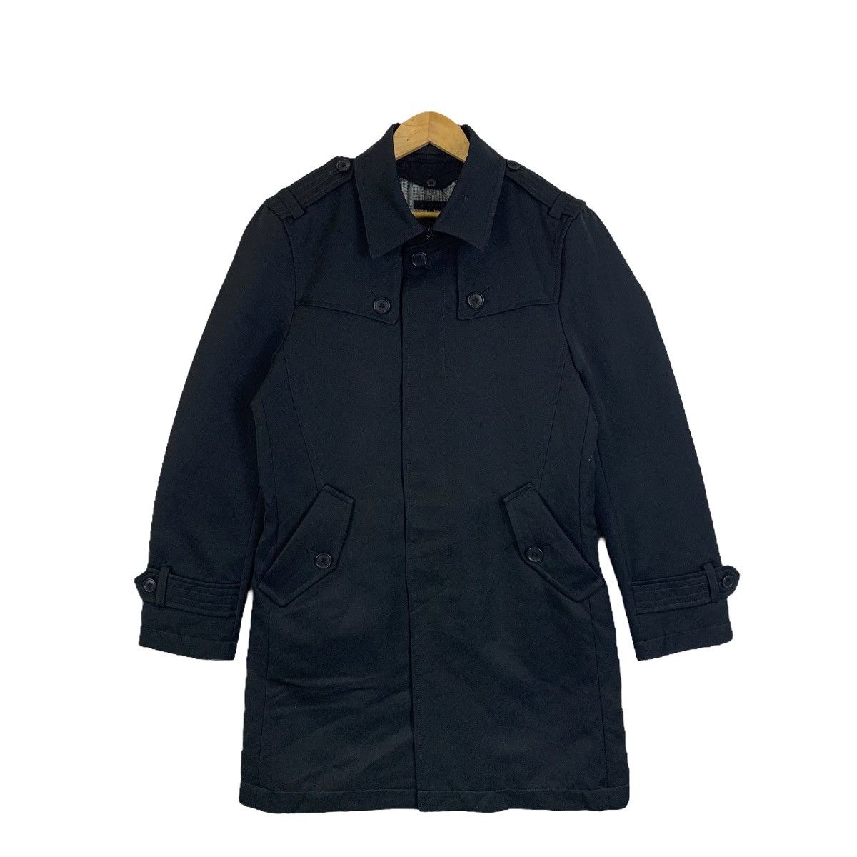 Japanese Brand × Jun Takahashi × Vintage JUN MEN Japanese Brand Design Casualwear Trench Coats Jacket Size US L / EU 52-54 / 3 - 1 Thumbnail