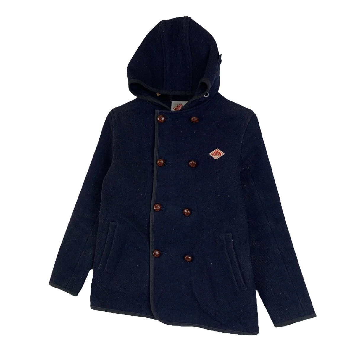 Danton × Vintage DANTON Vetements de Travail Wool Hoodie Peacoats Jacket Size US S / EU 44-46 / 1 - 4 Thumbnail