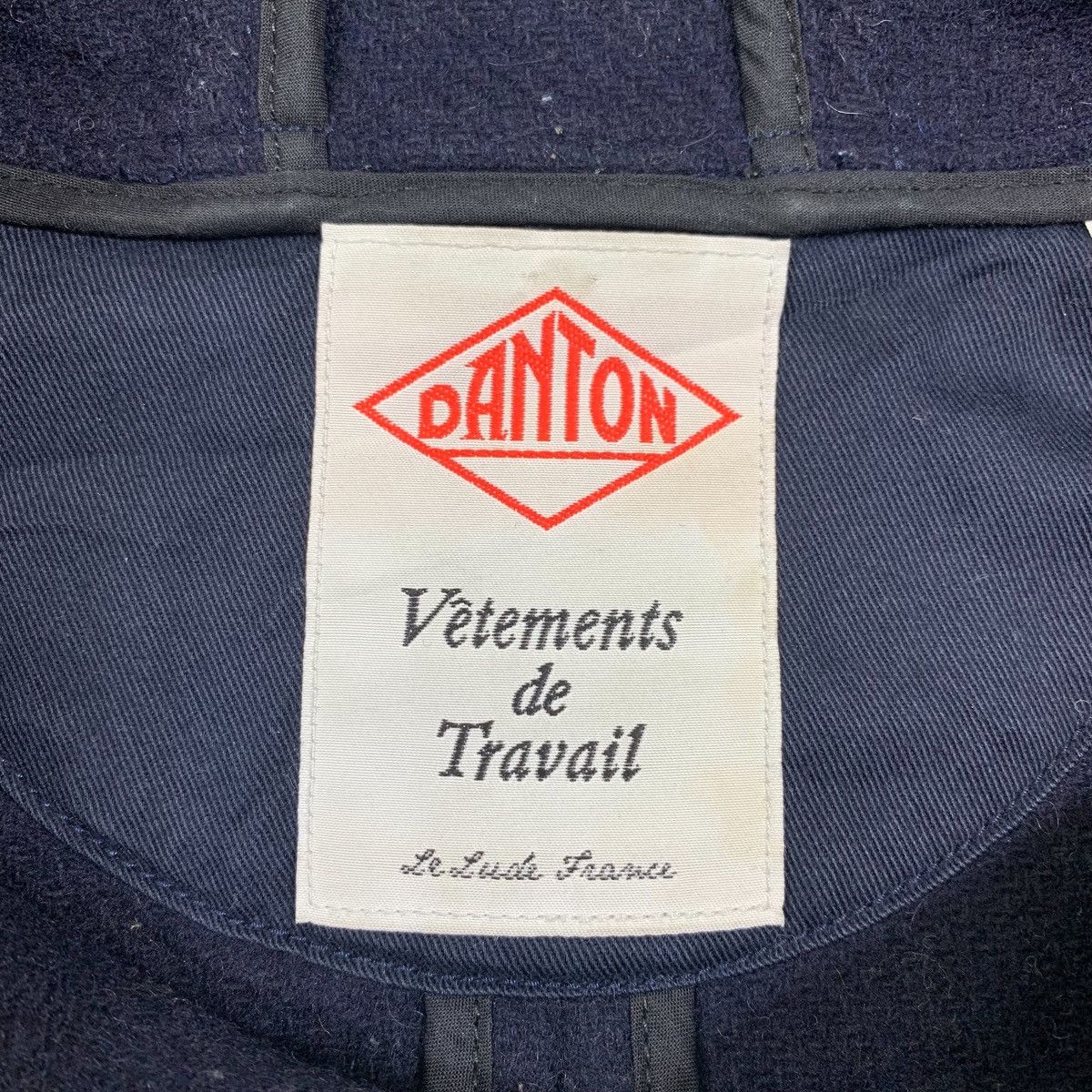 Danton × Vintage DANTON Vetements de Travail Wool Hoodie Peacoats Jacket Size US S / EU 44-46 / 1 - 6 Thumbnail