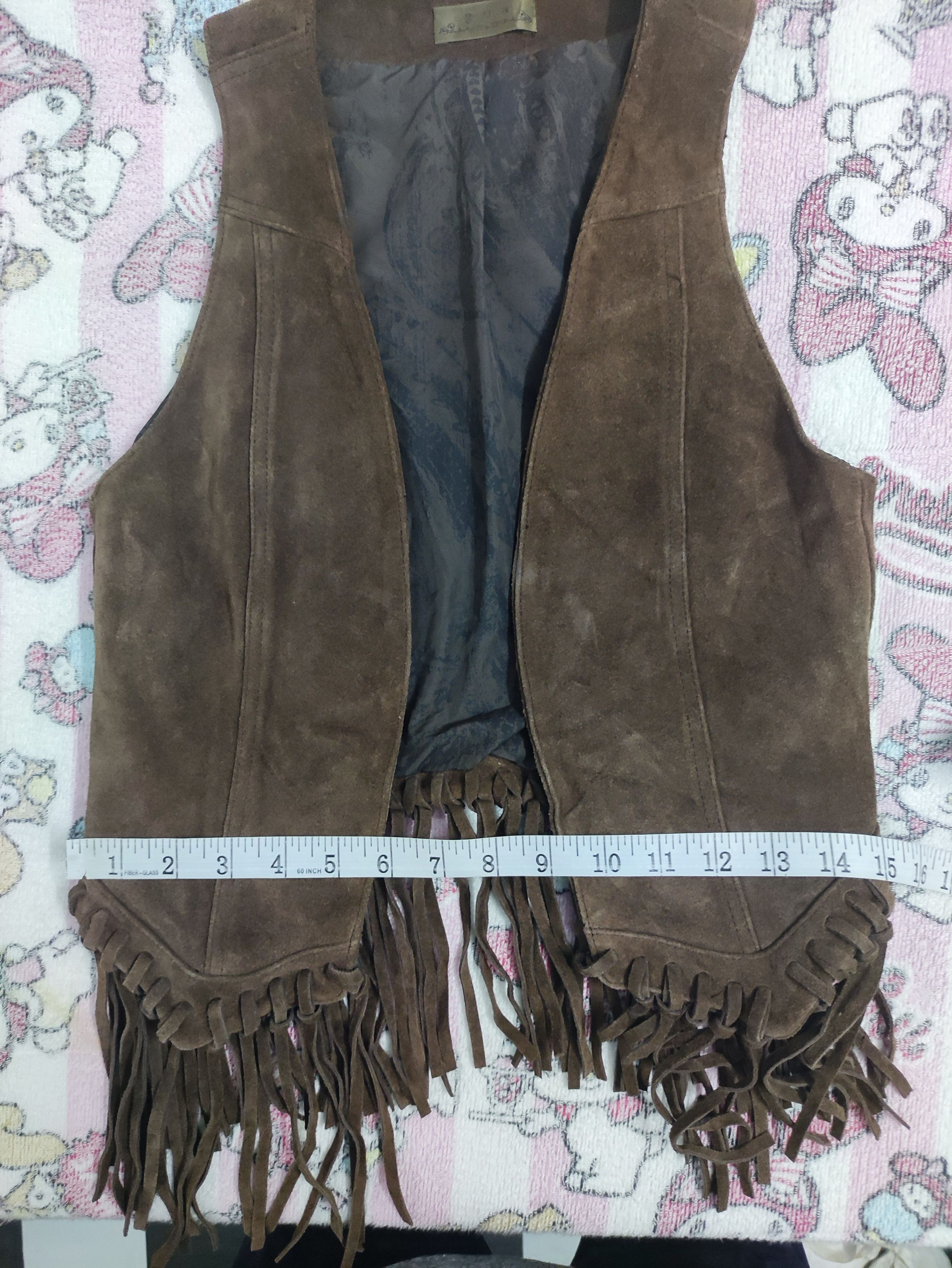 Leather Vintage Goa Cow Leather Vest Size US XXS / EU 40 - 11 Thumbnail