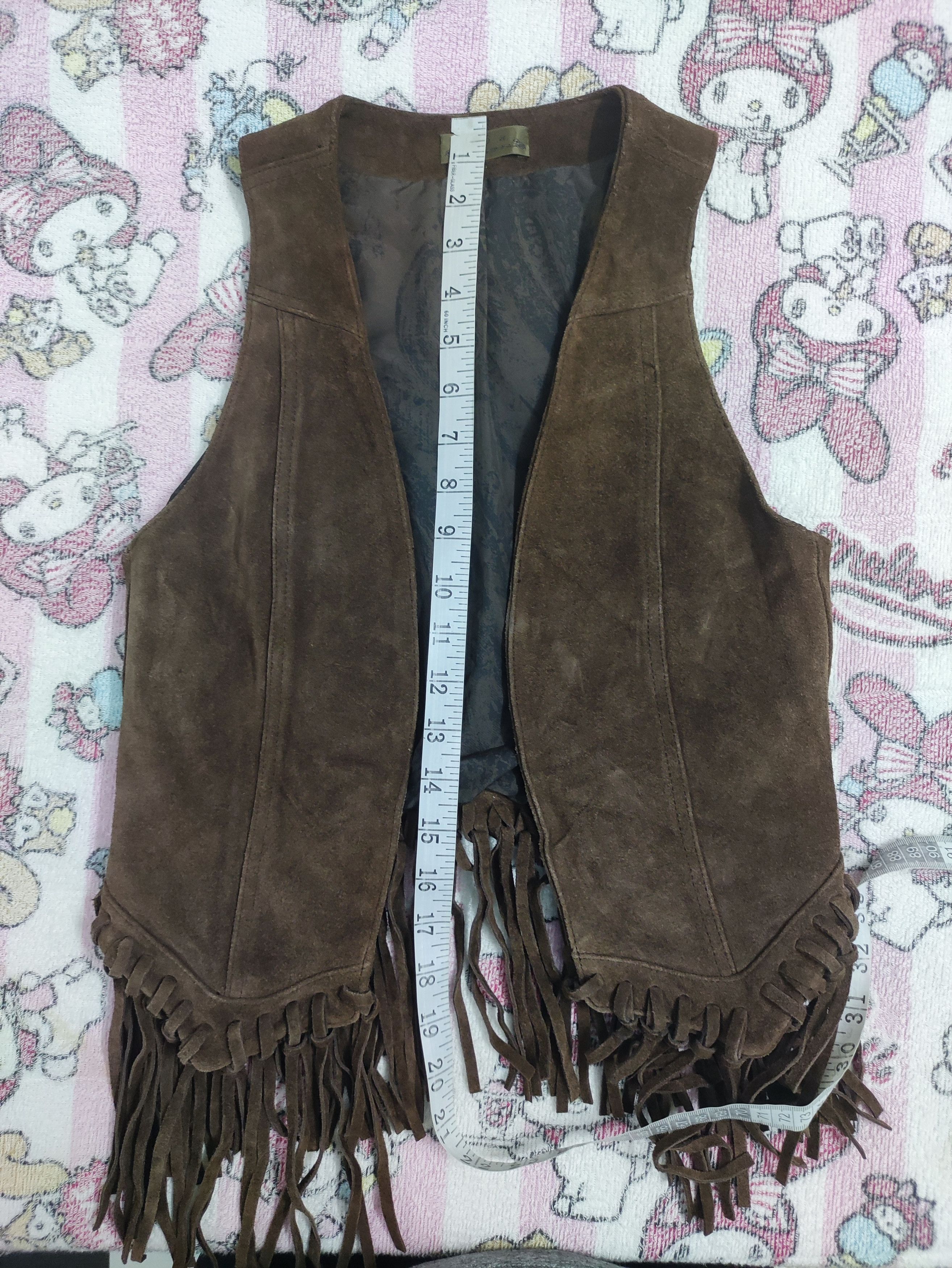 Leather Vintage Goa Cow Leather Vest Size US XXS / EU 40 - 9 Thumbnail