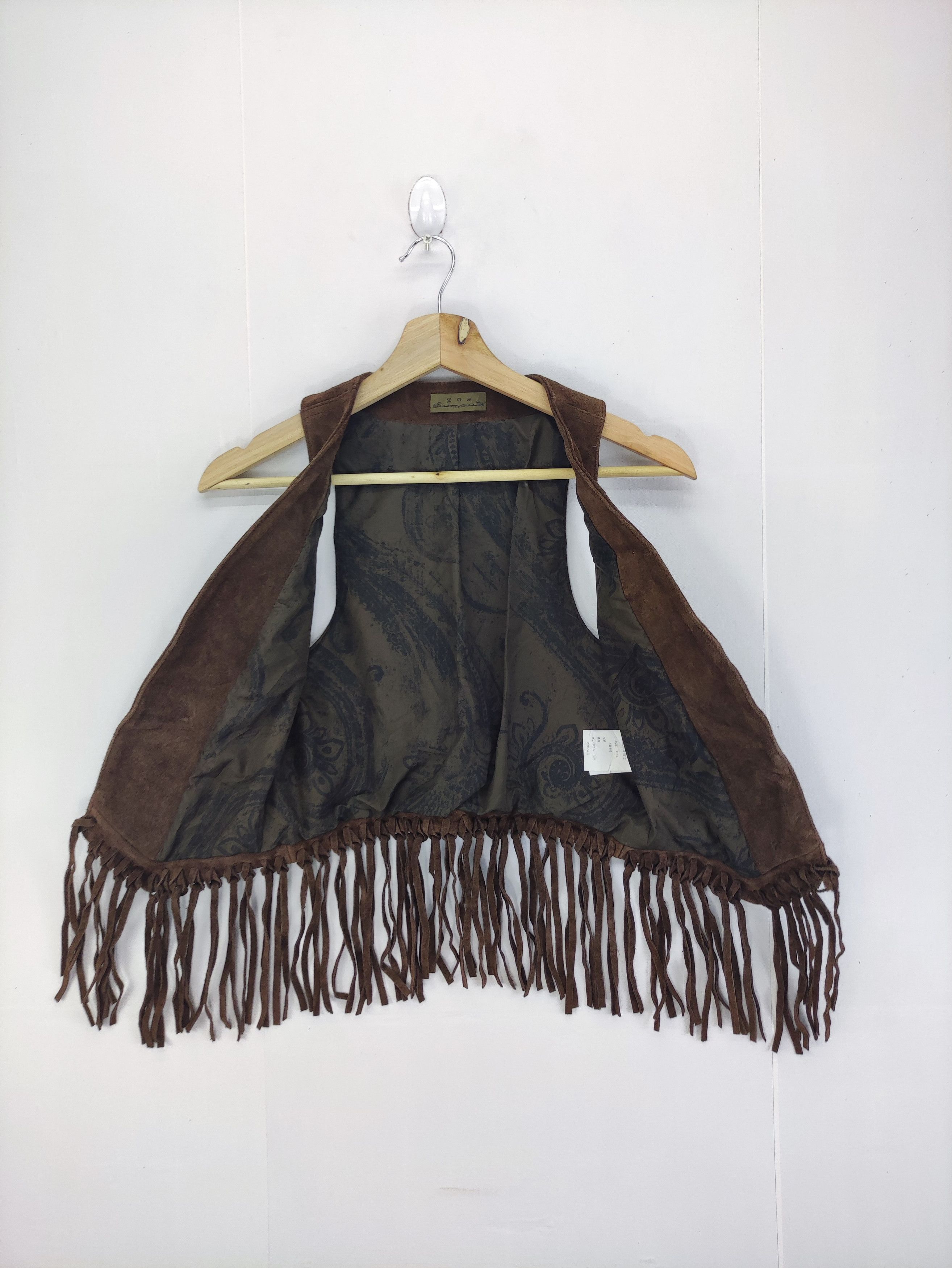 Leather Vintage Goa Cow Leather Vest Size US XXS / EU 40 - 3 Thumbnail