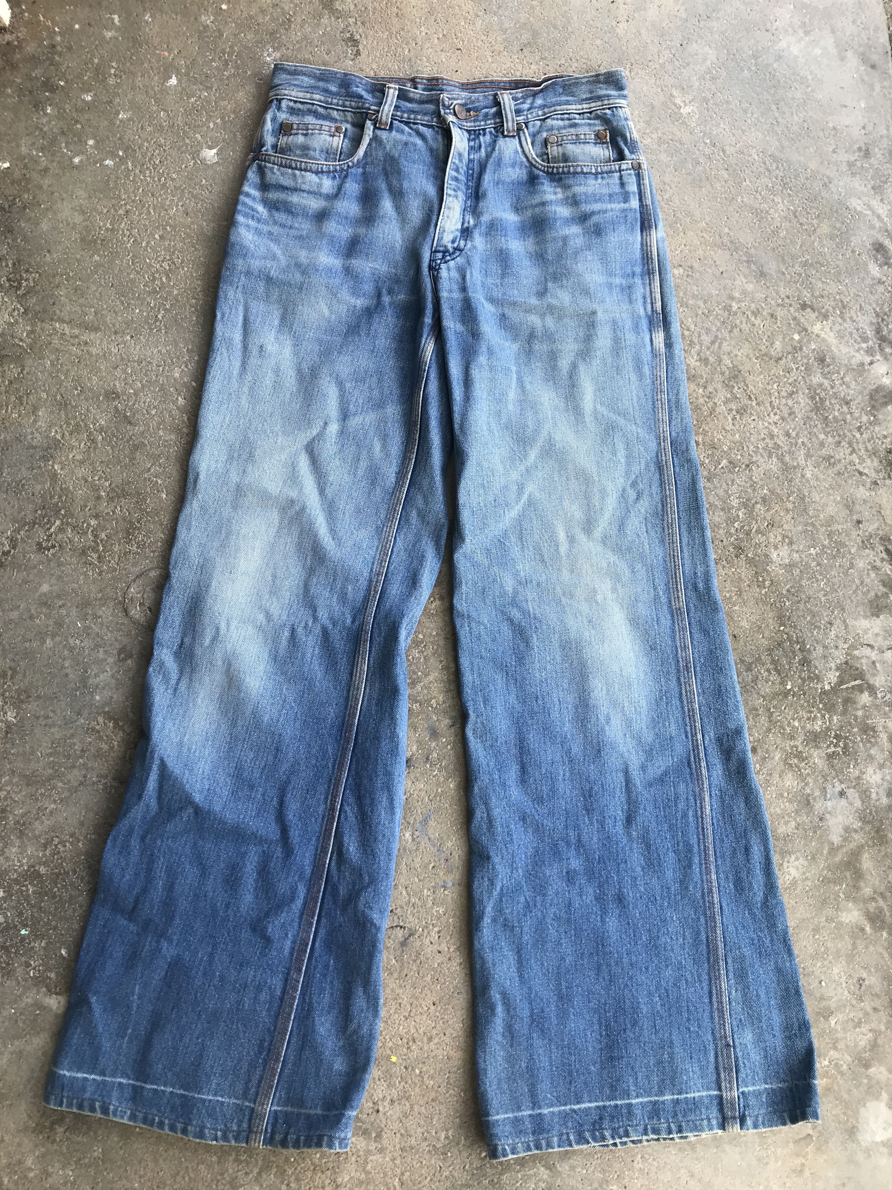 Japanese Brand St Leger America Flared Jeans Size US 31 - 1 Thumbnail
