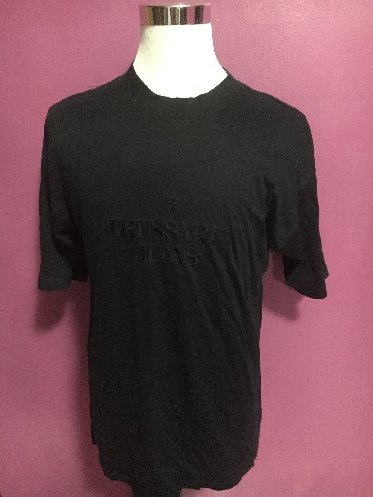 Trussardi VINTAGE TRUSSADI BLACK SIZE L TEE SHIRT ITALY Size US L / EU 52-54 / 3 - 1 Thumbnail