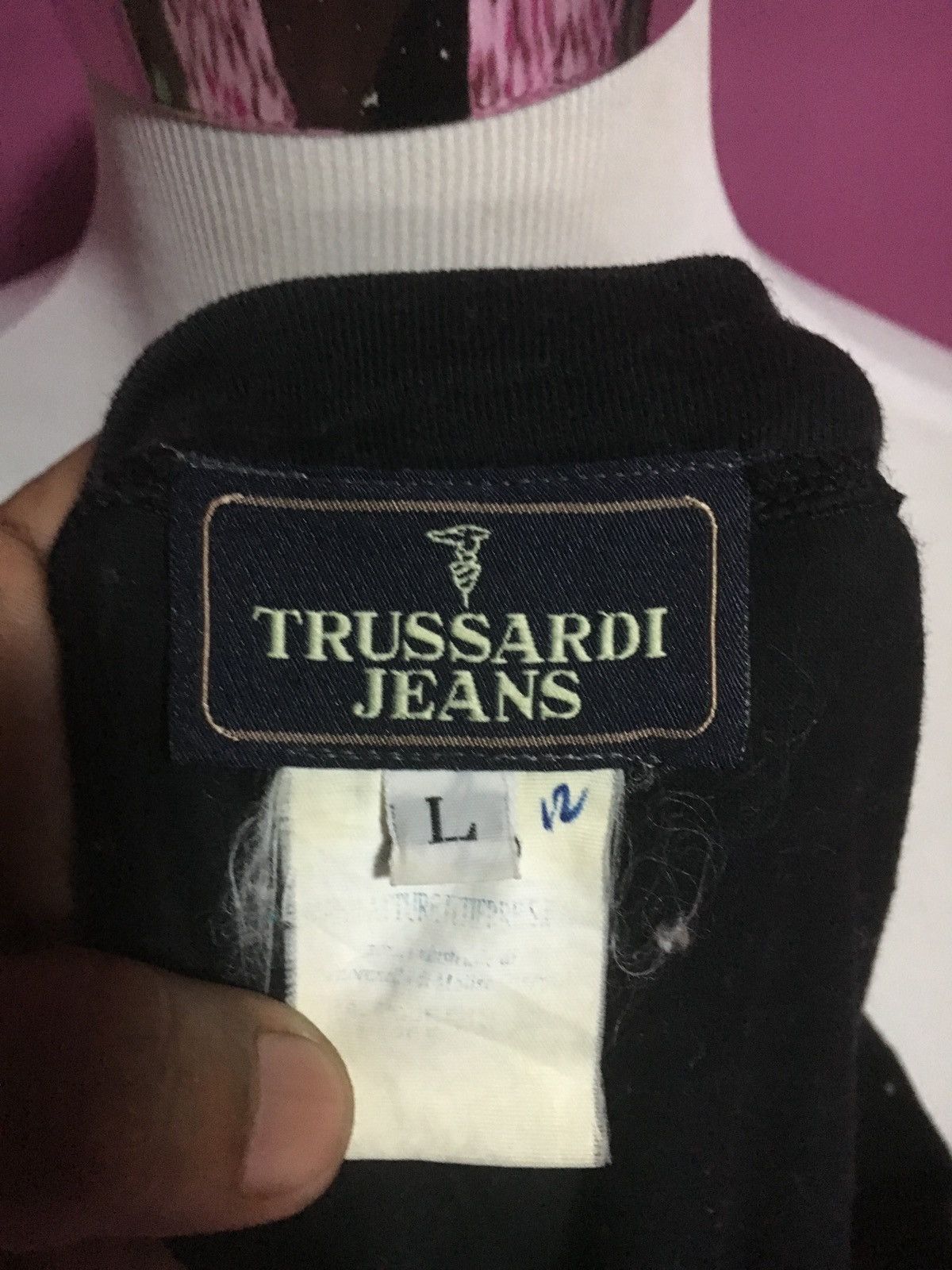 Trussardi VINTAGE TRUSSADI BLACK SIZE L TEE SHIRT ITALY Size US L / EU 52-54 / 3 - 4 Thumbnail