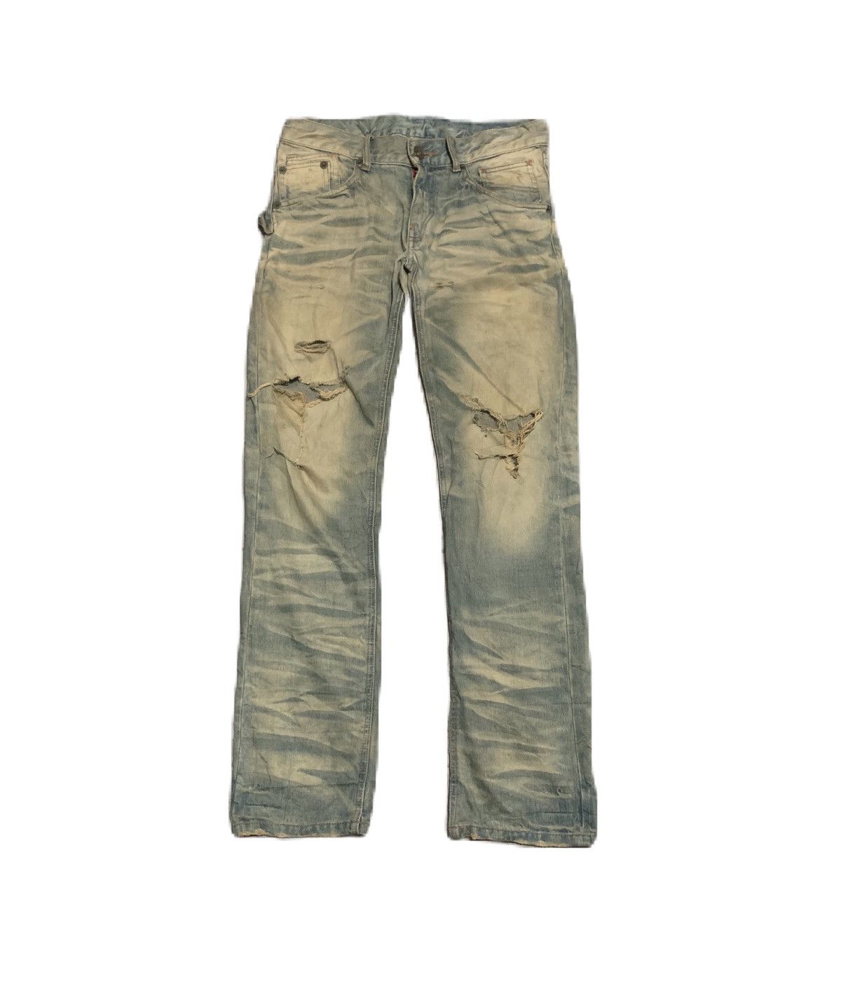 If Six Was Nine Vintage 90s Japanese Brand Back Vintage Faded Jeans Size US 33 - 1 Thumbnail